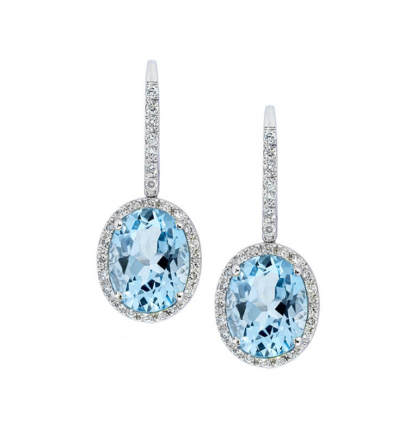 Blue Topaz Earrings