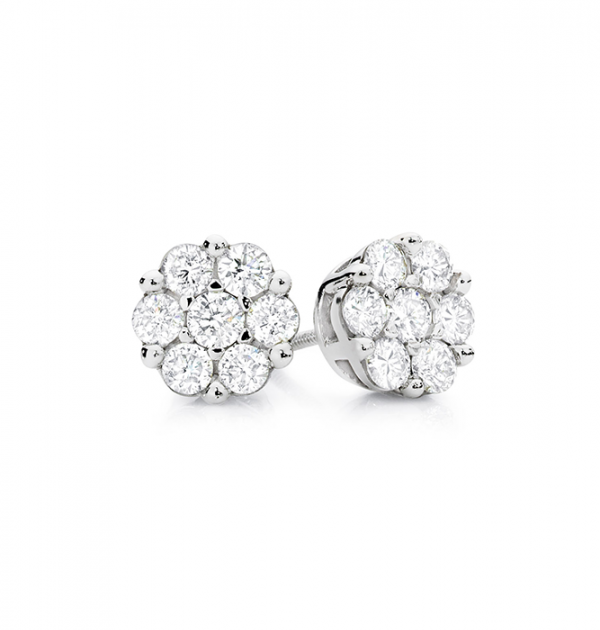 Cluster Stud Earrings