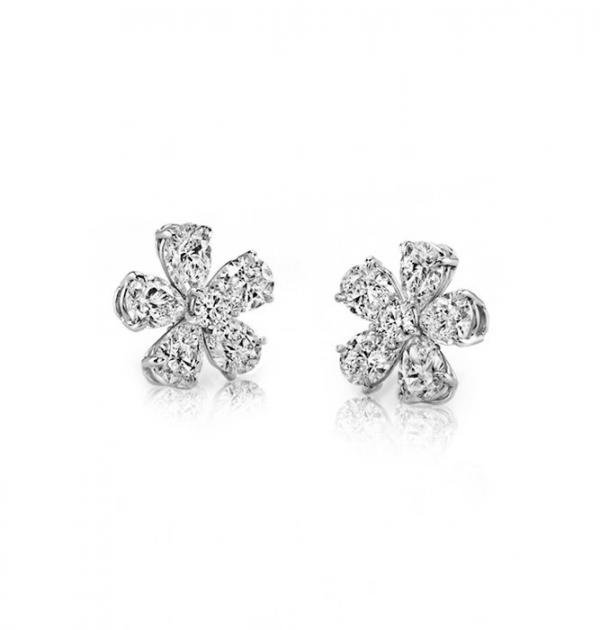 Round Flower Earrings