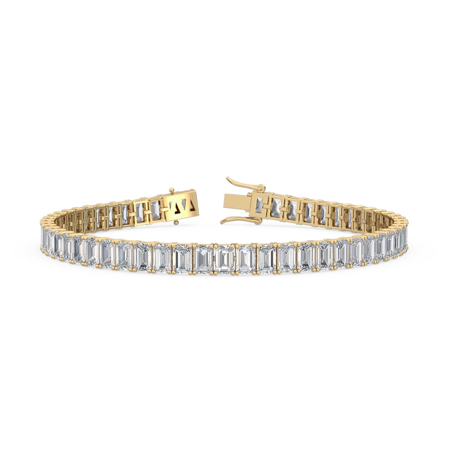 18K Yellow Gold Lab Grown Diamond BRACELET 16.50 ctw BR11430EM-0.30CT-7IN