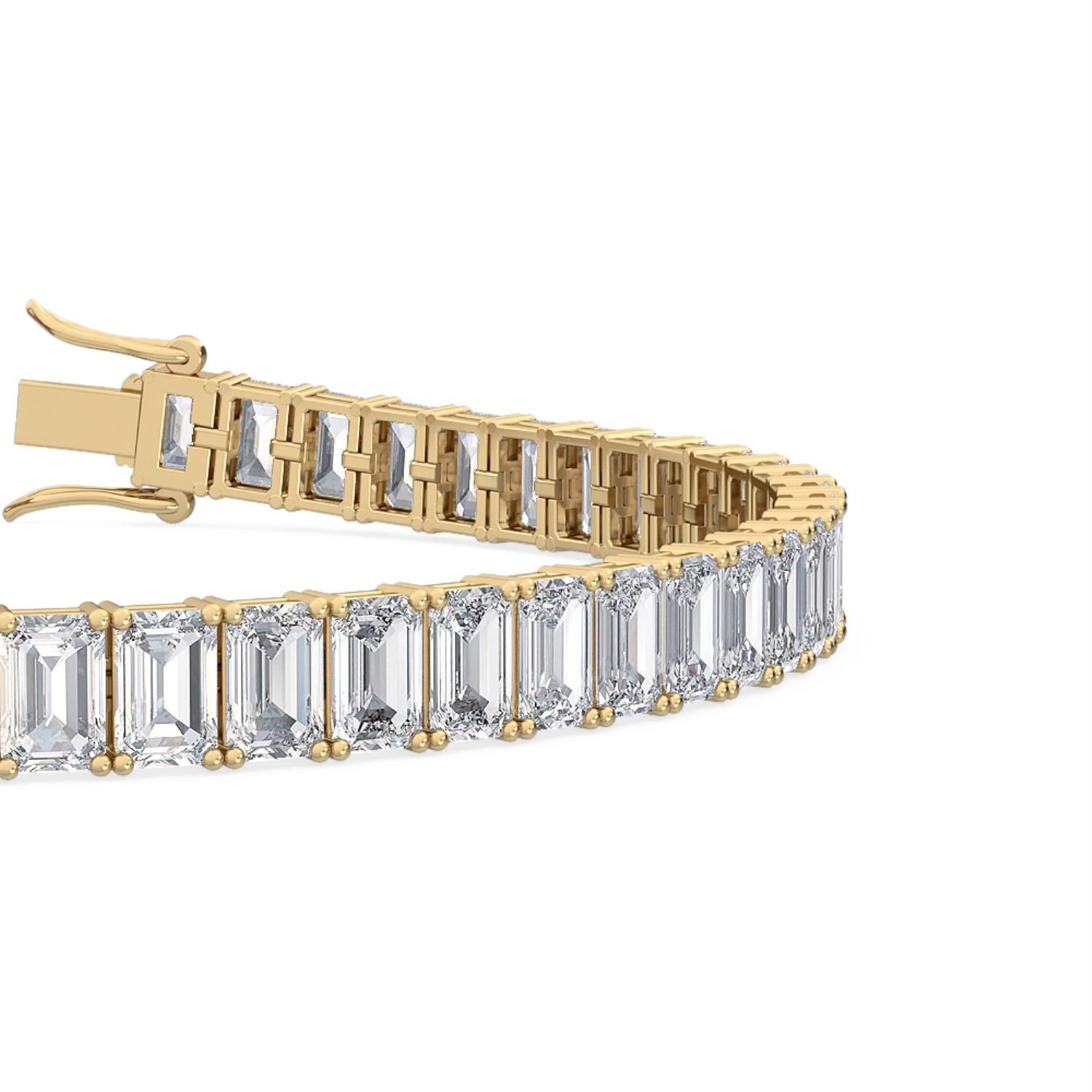 18K Yellow Gold Lab Grown Diamond BRACELET 16.50 ctw BR11430EM-0.30CT-7IN
