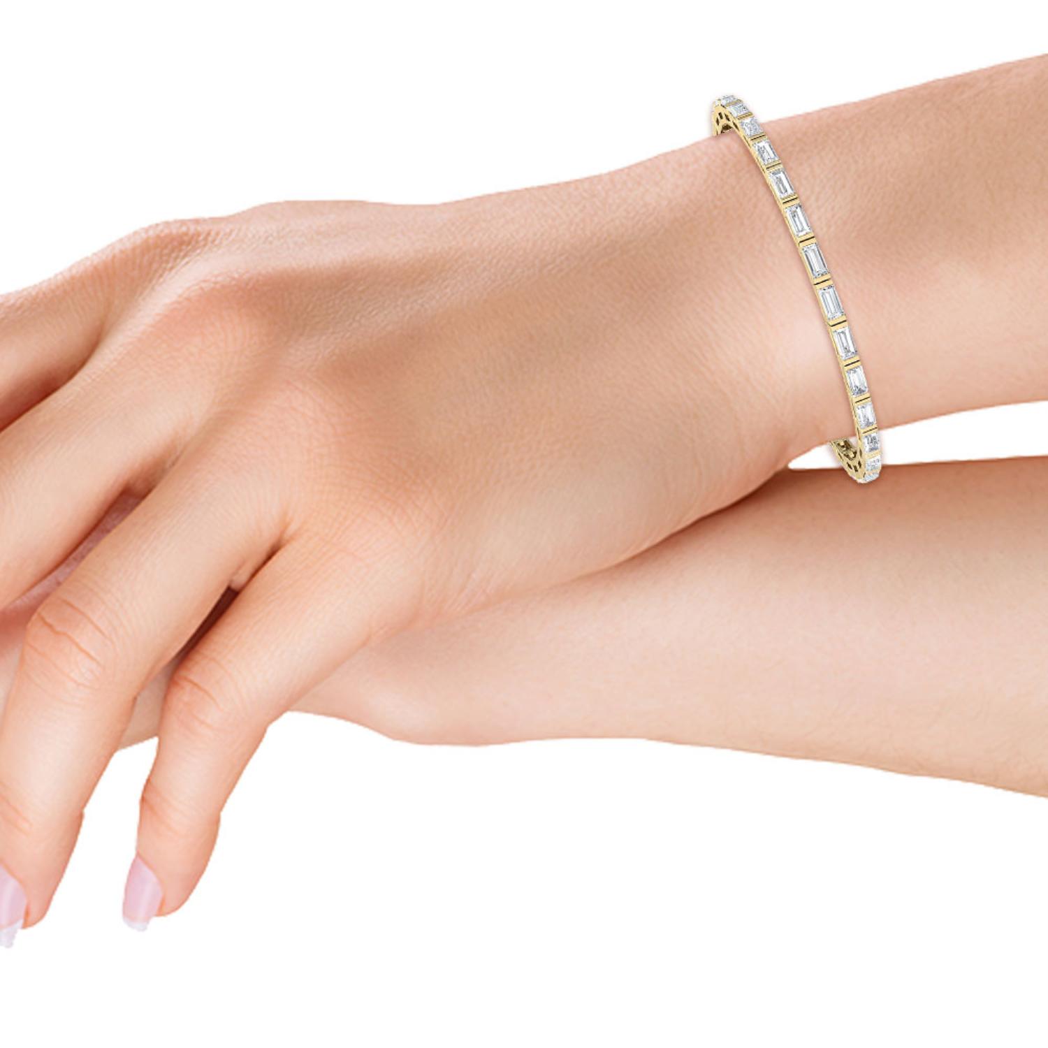 18K Yellow Gold Lab Grown Diamond BRACELET 5.71 ctw BR20052BG-0.21CT-7IN