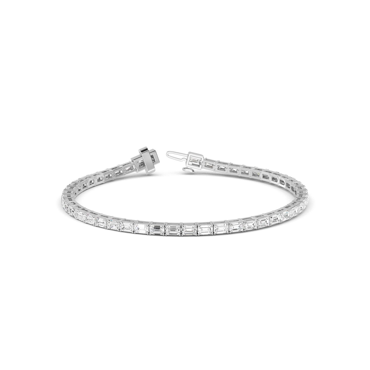 18K White Gold Lab Grown Diamond BRACELET 5.18 ctw BR20073EM-0.11CT-7IN