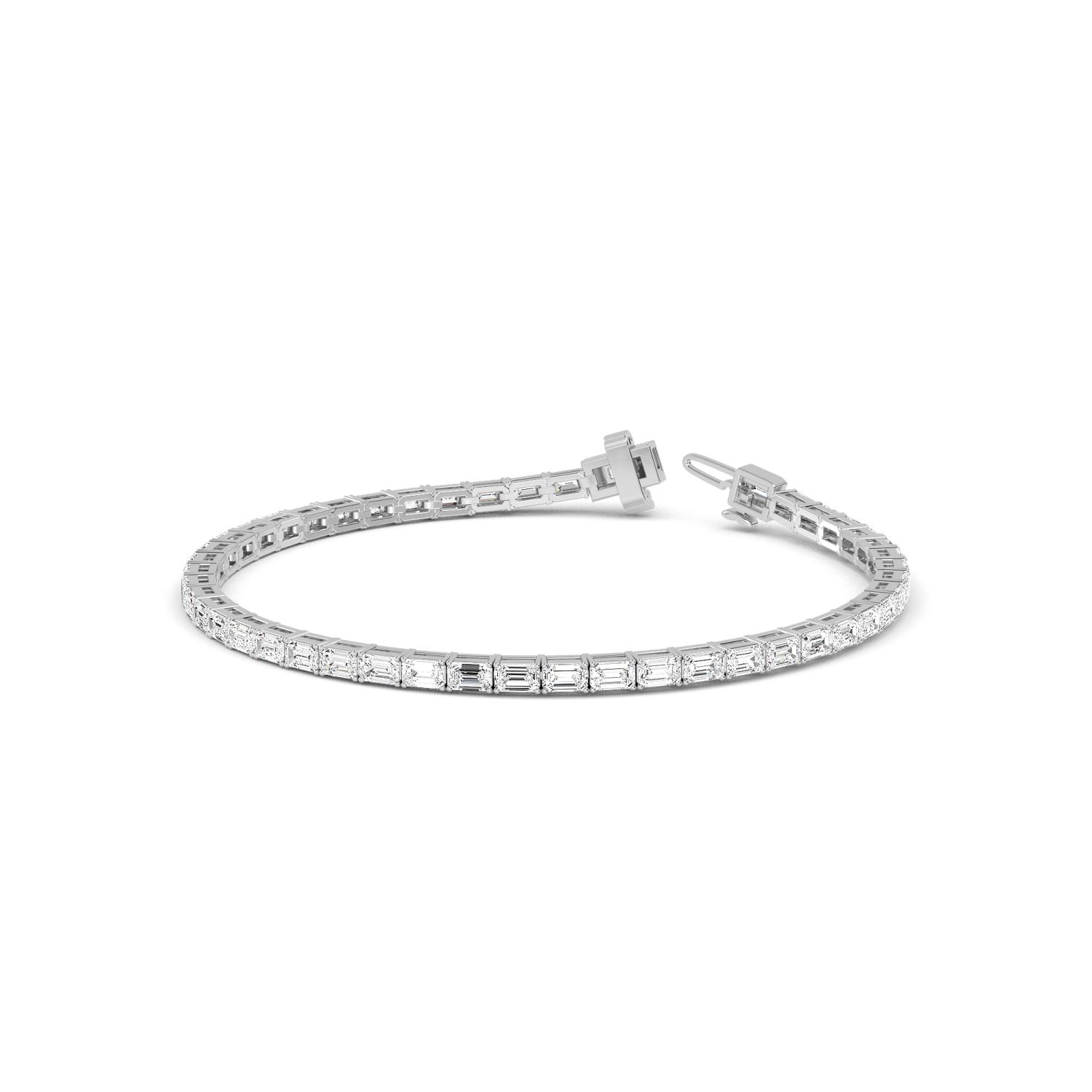 18K White Gold Lab Grown Diamond BRACELET 5.18 ctw BR20073EM-0.11CT-7IN