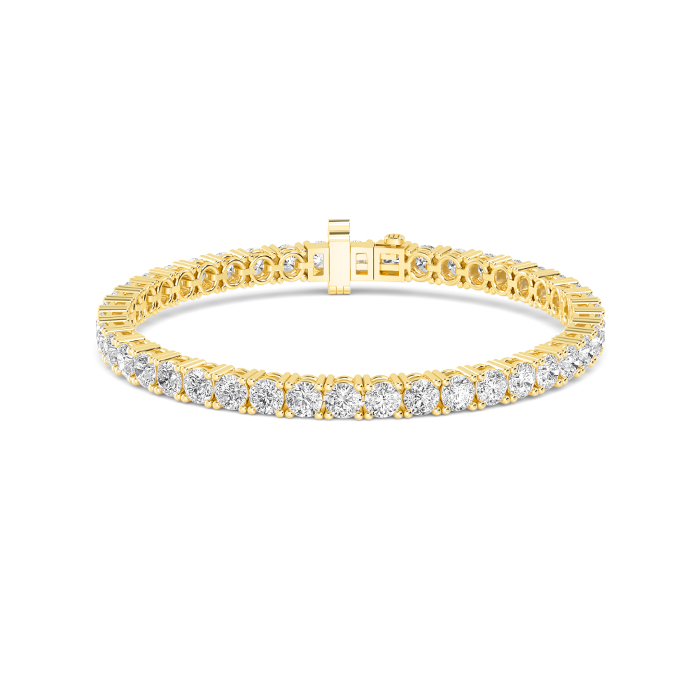 18K Yellow Gold Lab Grown Diamond Tennis Bracelet BR20227-3-7IN