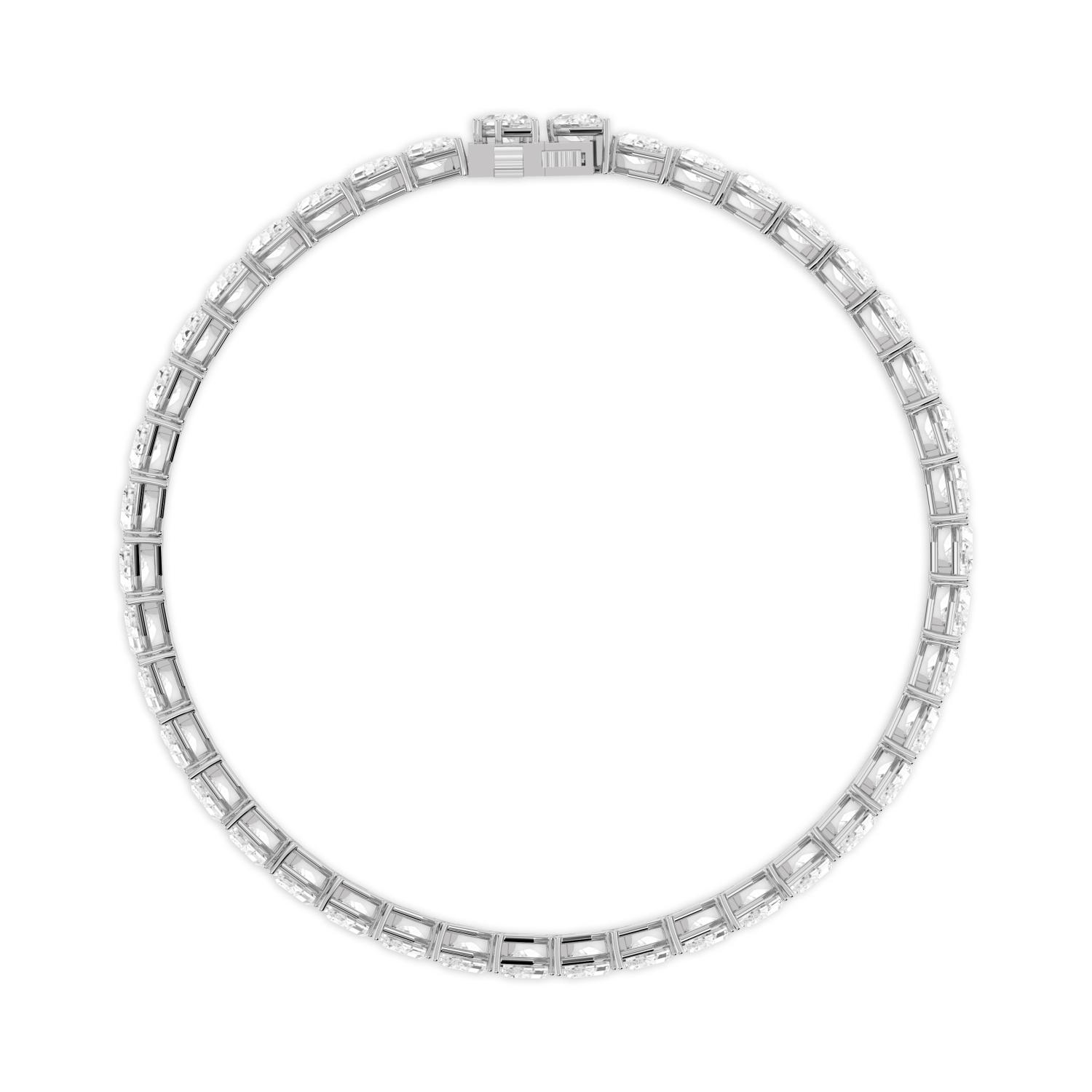 18K White Gold Lab Grown Diamond BRACELET 12.77 ctw BR20284SPE-0.30PT-7IN