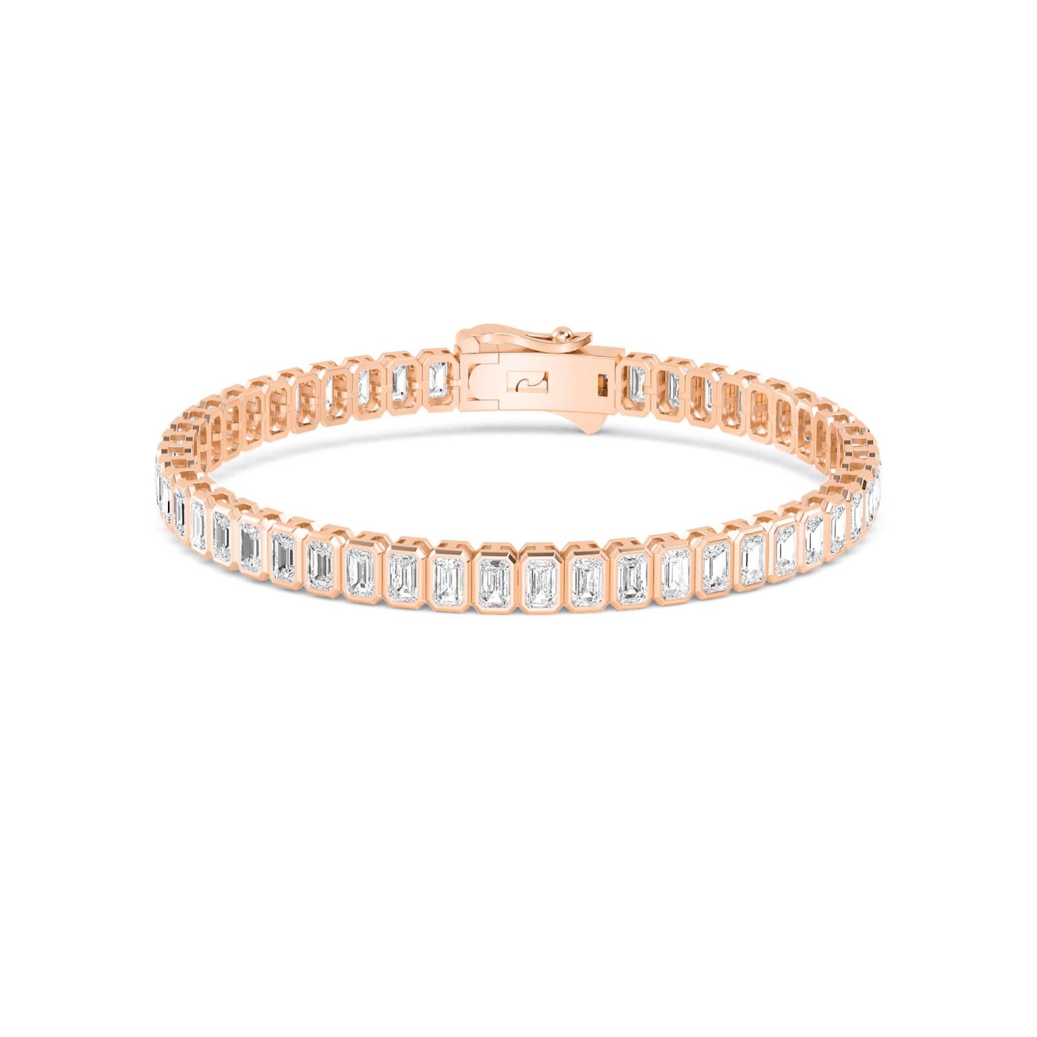 18K Rose Gold Lab Grown Diamond BRACELET 5.98 ctw BR20362EM-0.11PT-7IN