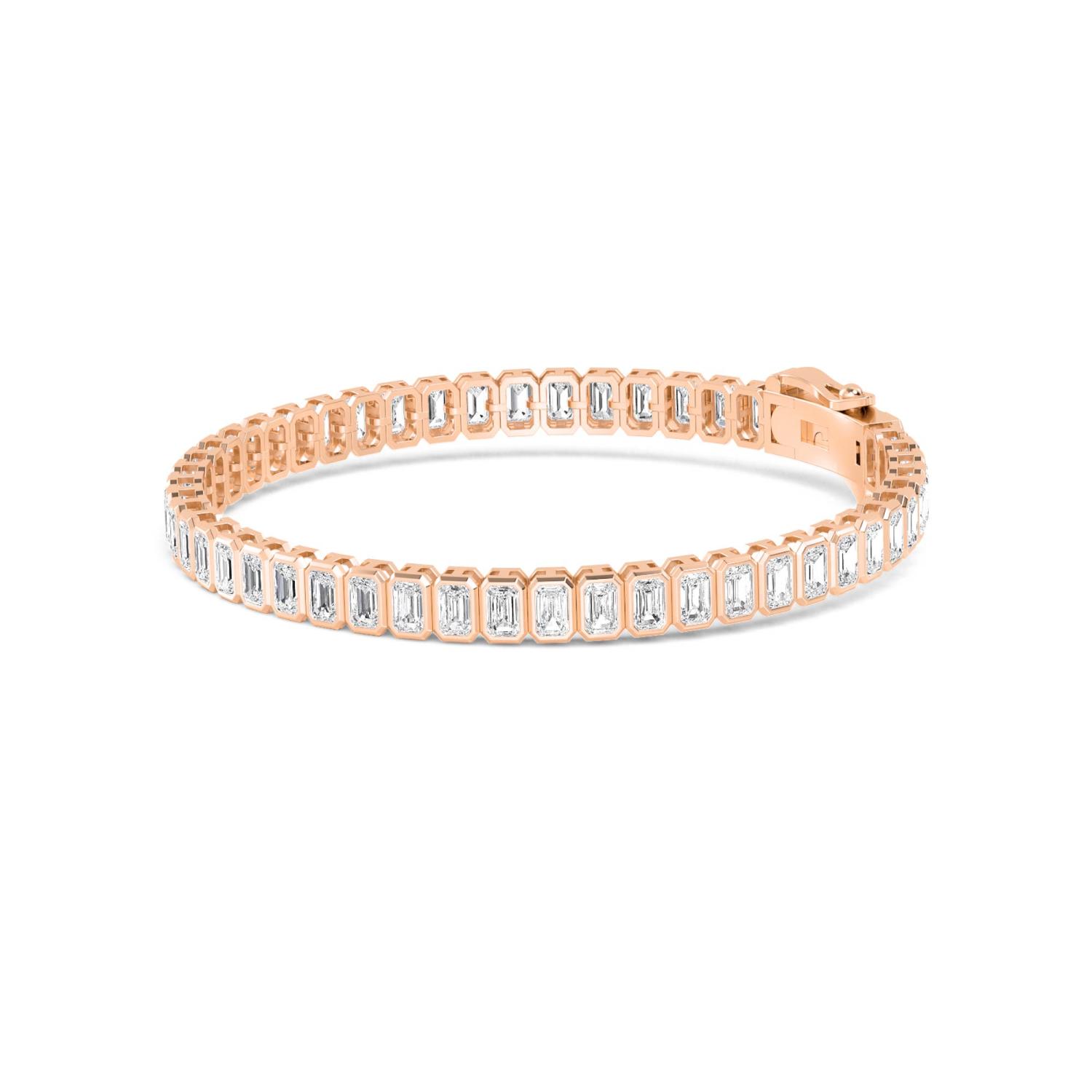 18K Rose Gold Lab Grown Diamond BRACELET 5.98 ctw BR20362EM-0.11PT-7IN
