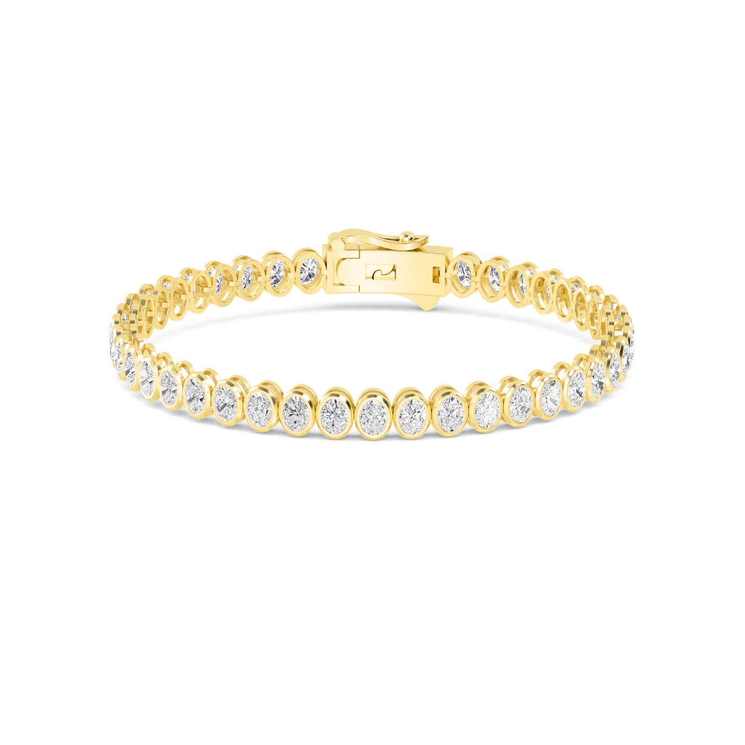 18K Yellow Gold Lab Grown Diamond BRACELET 5.52 ctw BR20362OV-0.12PT-7IN