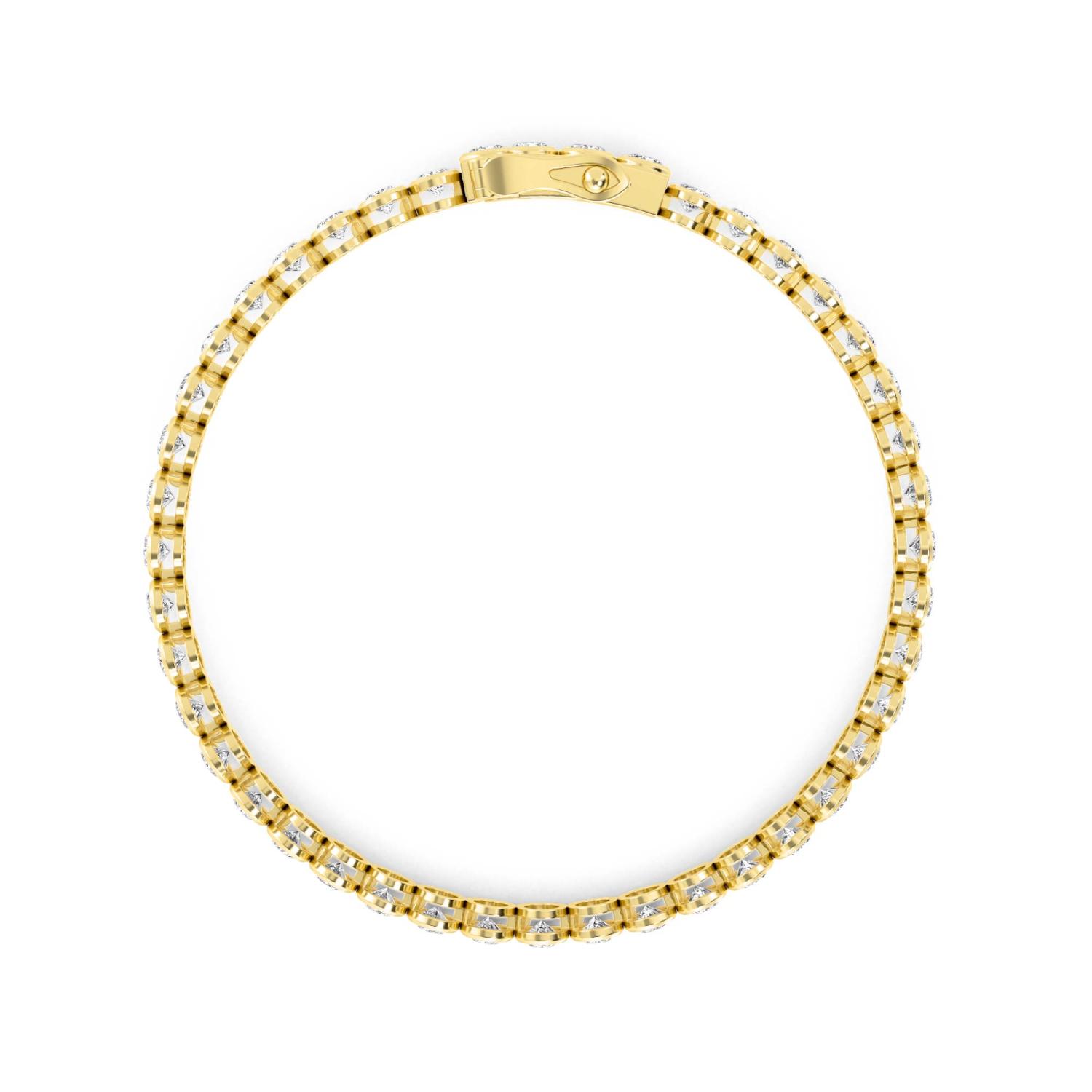 18K Yellow Gold Lab Grown Diamond BRACELET 5.52 ctw BR20362OV-0.12PT-7IN