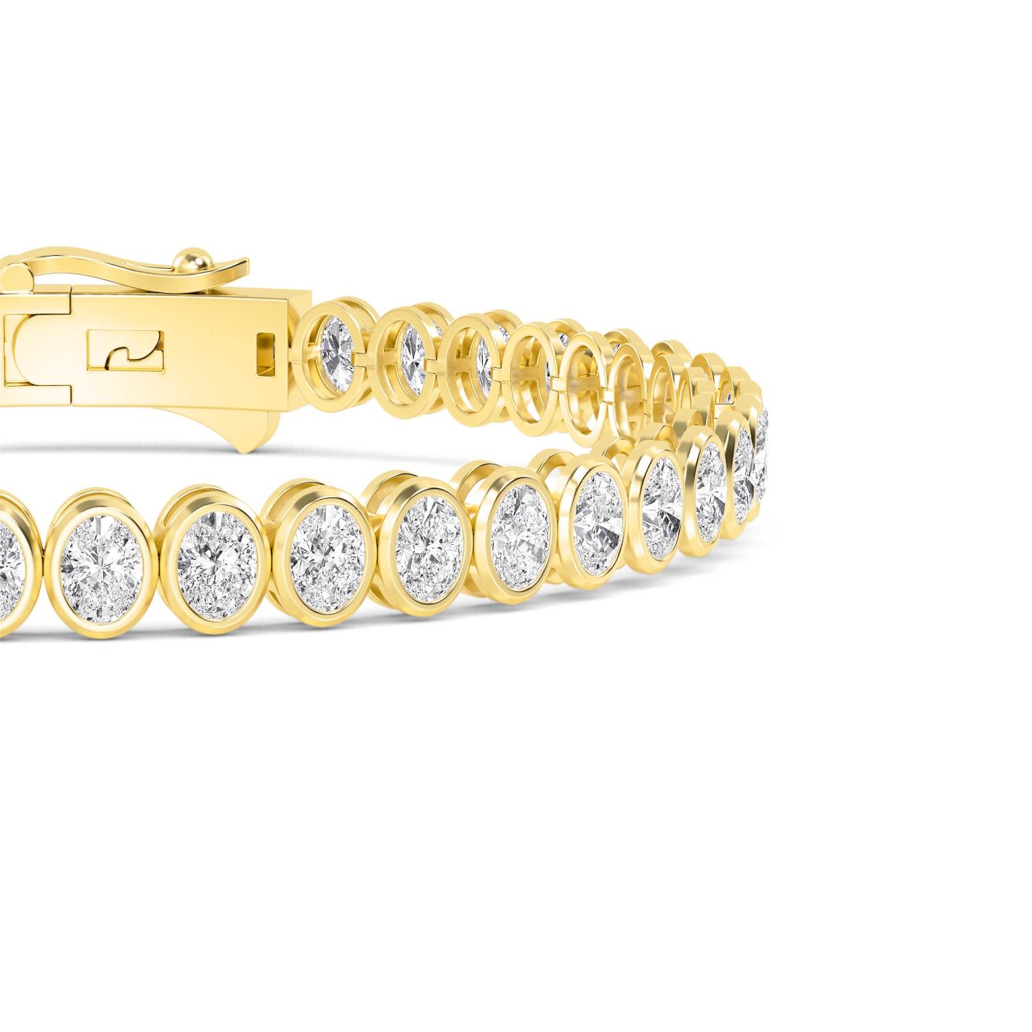 18K Yellow Gold Lab Grown Diamond BRACELET 5.52 ctw BR20362OV-0.12PT-7IN