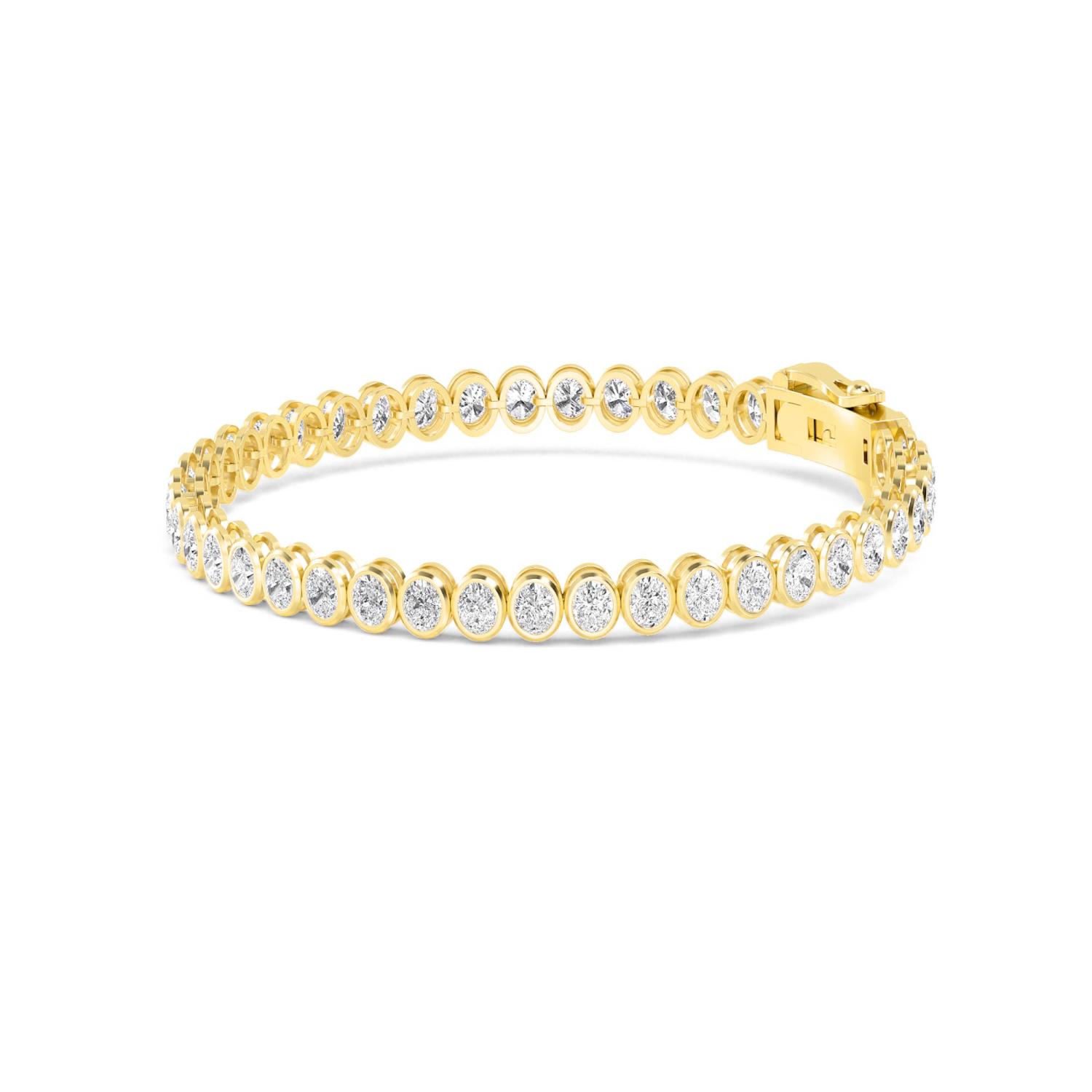 18K Yellow Gold Lab Grown Diamond BRACELET 5.52 ctw BR20362OV-0.12PT-7IN