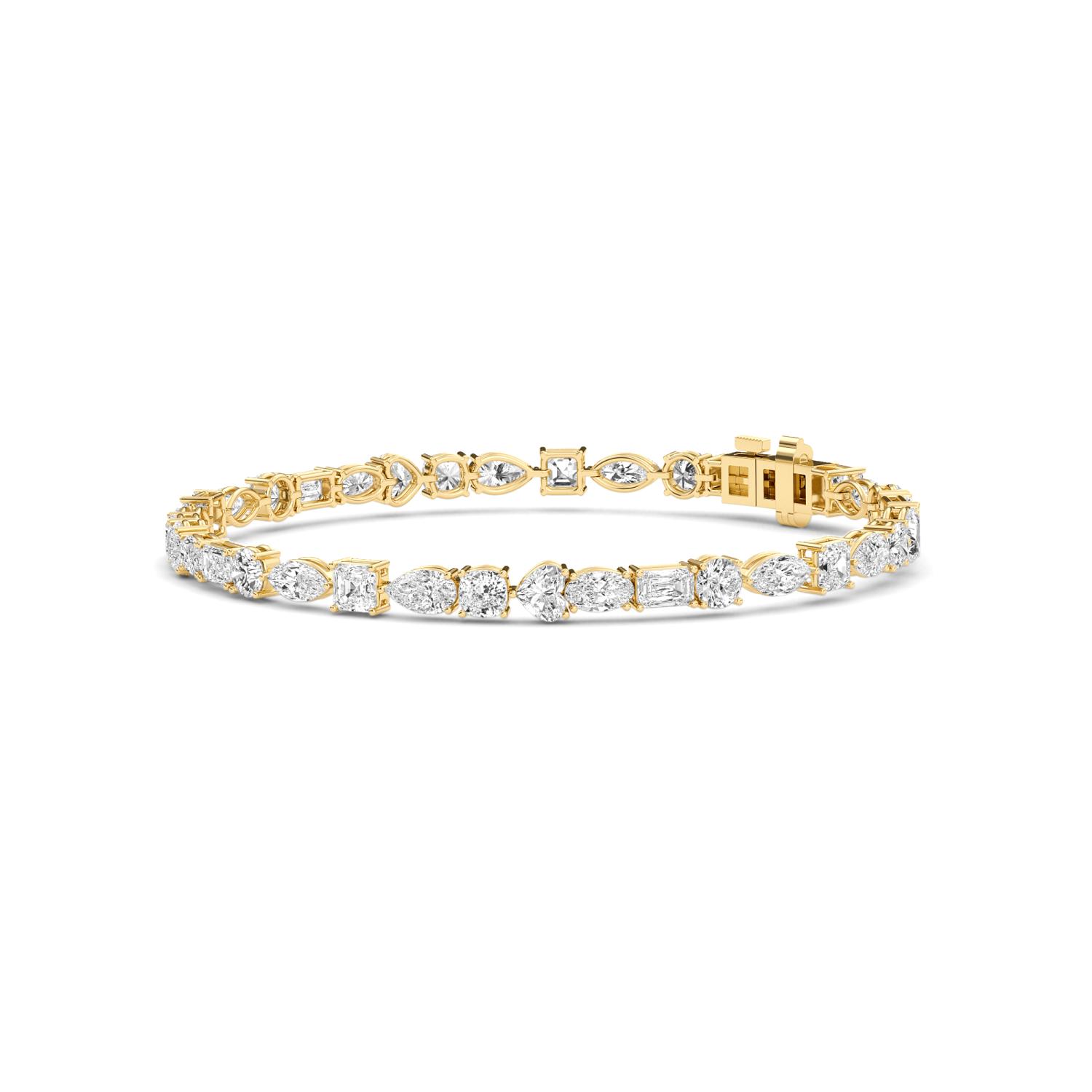 18K Yellow Gold Lab Grown Diamond BRACELET 6.54 ctw BR20464MS-6.50CT-7IN