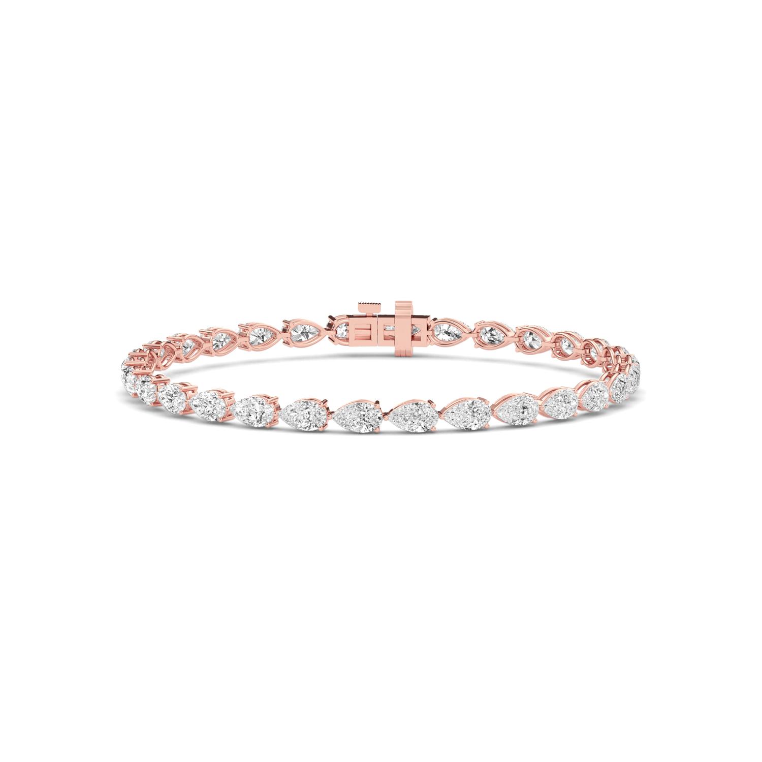 18K Rose Gold Lab Grown Diamond BRACELET 5.61 ctw BR20464PE-0.15CT-7IN