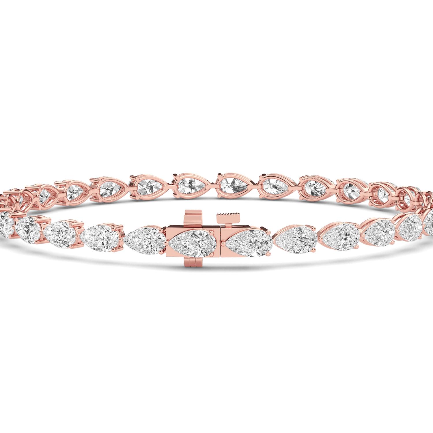 18K Rose Gold Lab Grown Diamond BRACELET 5.61 ctw BR20464PE-0.15CT-7IN