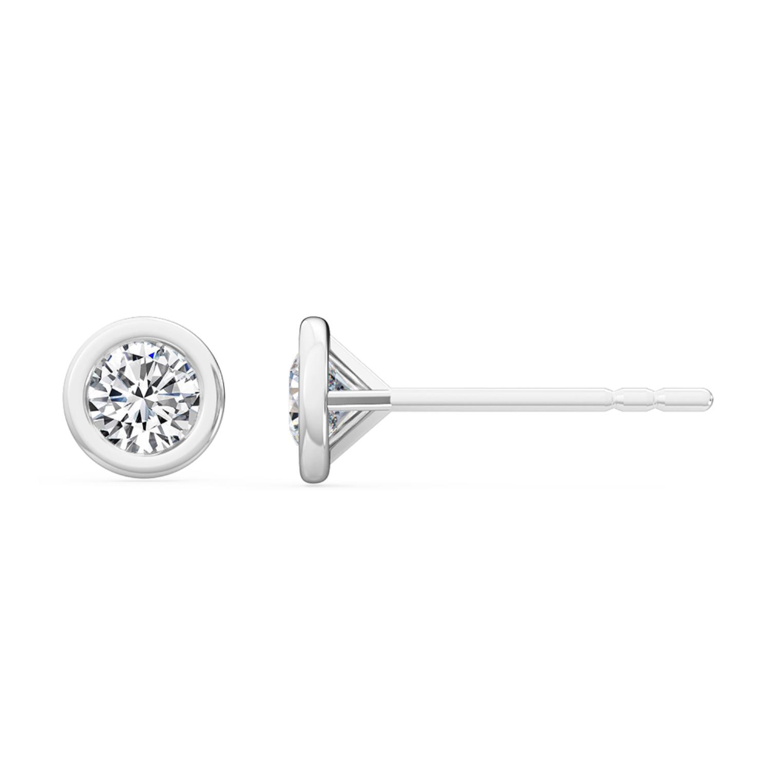 18K White Gold Lab Grown Diamond EARRINGS 0.21 ctw E31858-0.20CT