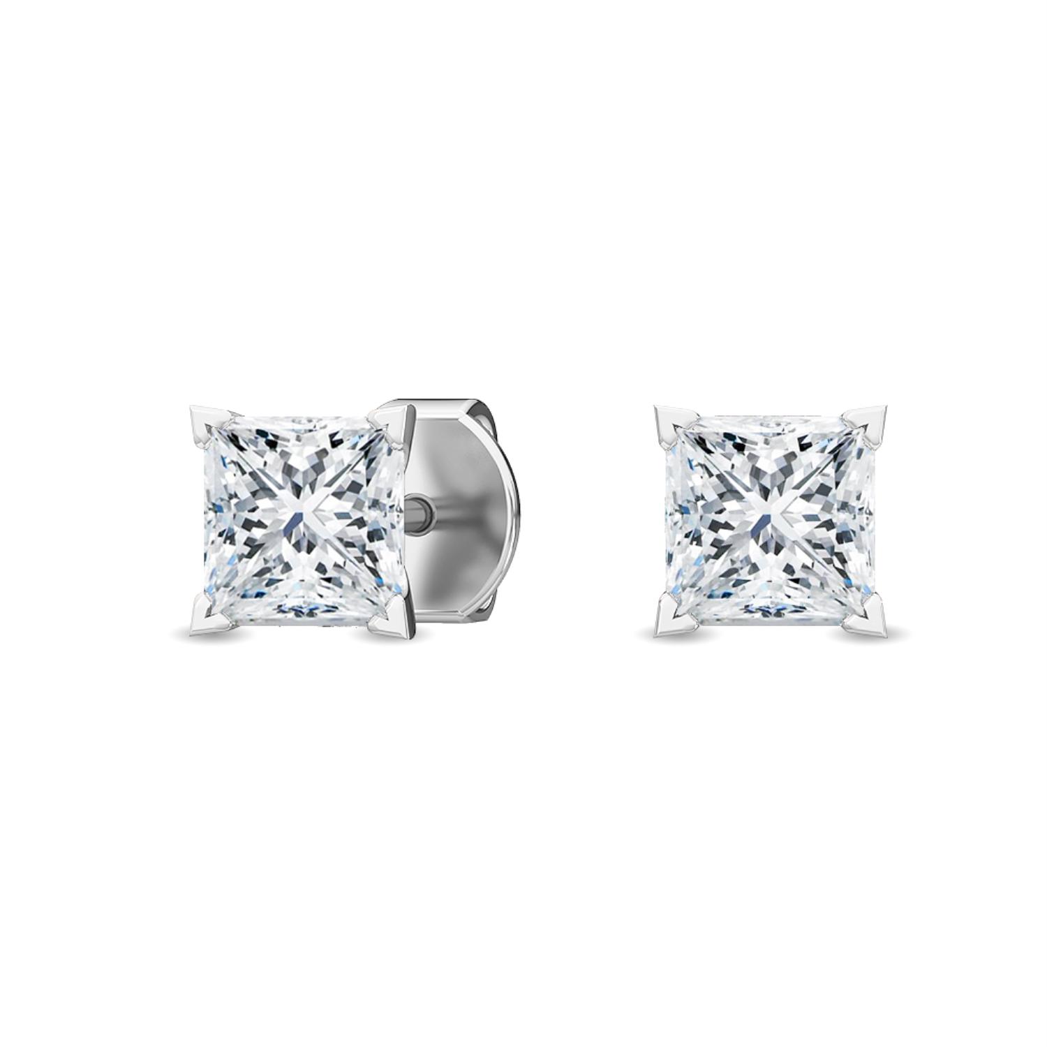 18K White Gold Lab Grown Diamond EARRINGS 0.47 ctw E32018PR-0.50CT