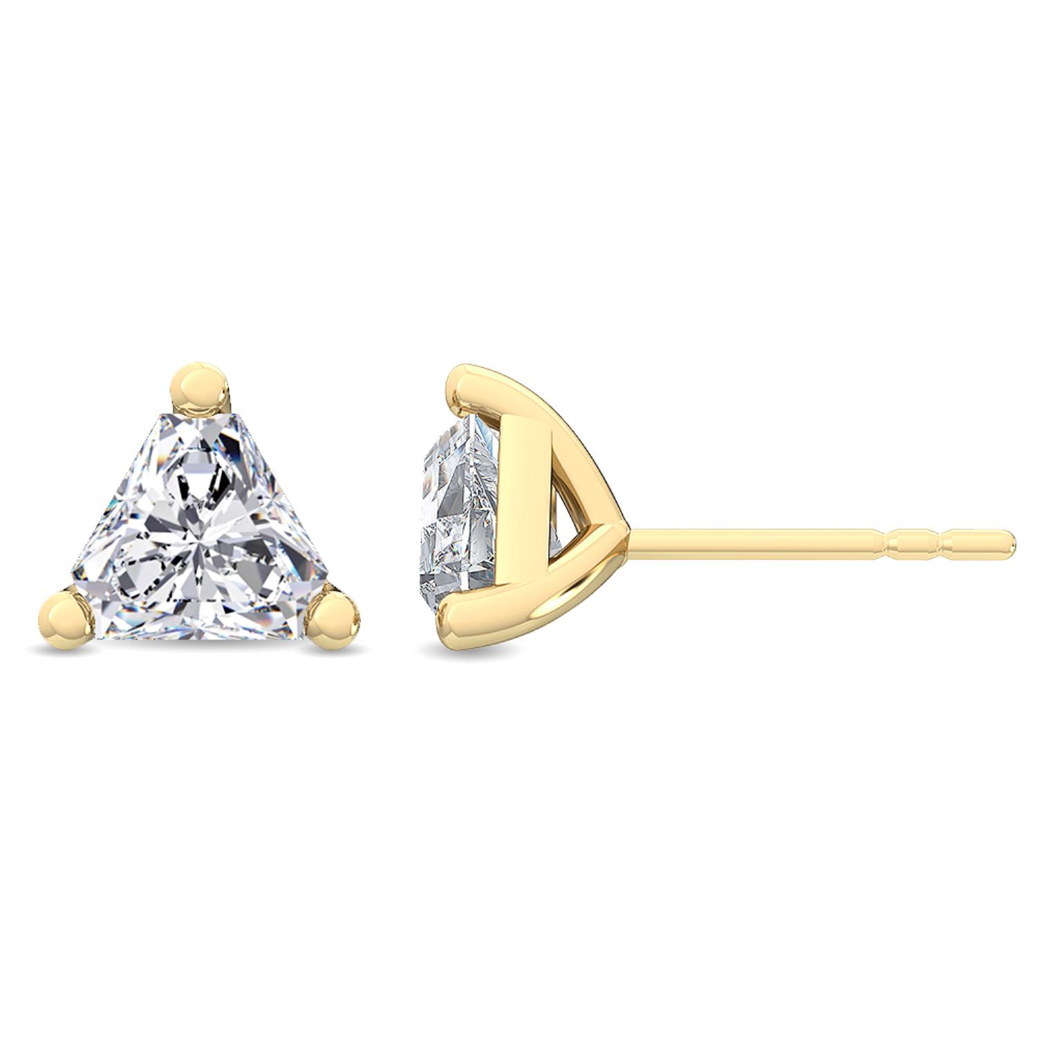 18K Yellow Gold Lab Grown Diamond EARRINGS 2.16 ctw E32039CH-2