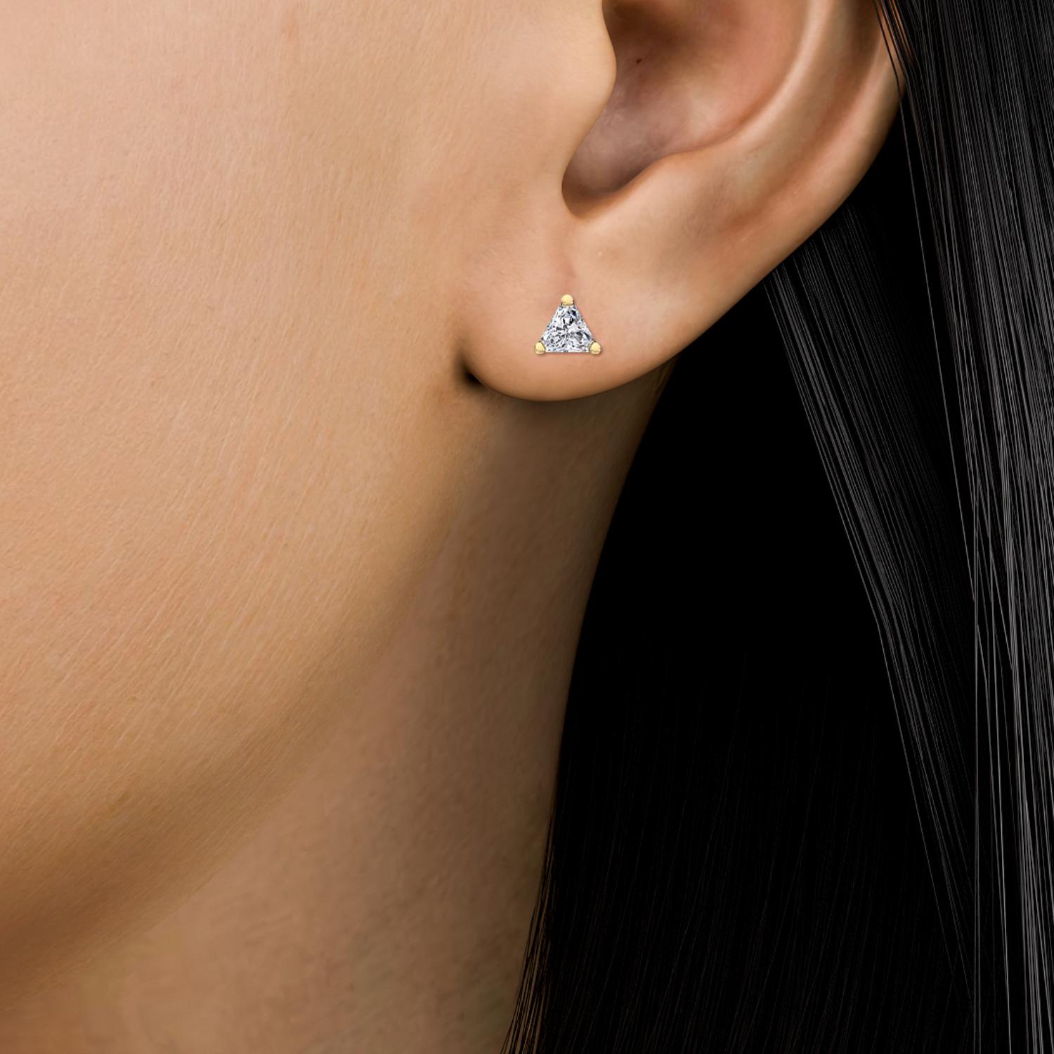 18K Yellow Gold Lab Grown Diamond EARRINGS 2.16 ctw E32039CH-2
