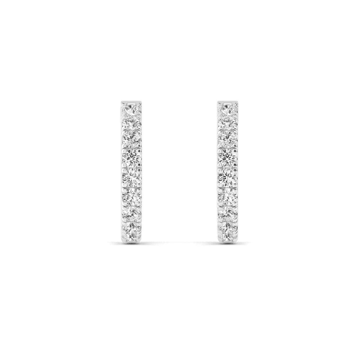 18K White Gold Lab Grown Diamond EARRINGS 1.00 ctw E32779-1