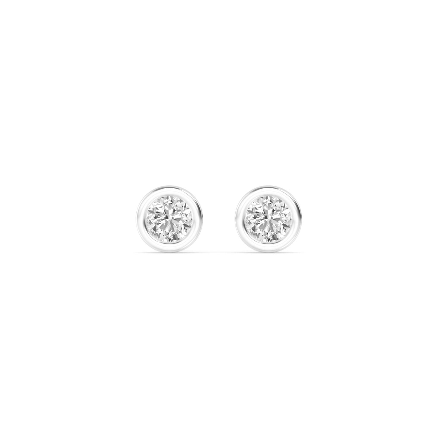 18K White Gold Lab Grown Diamond EARRINGS 1.00 ctw E32903-1