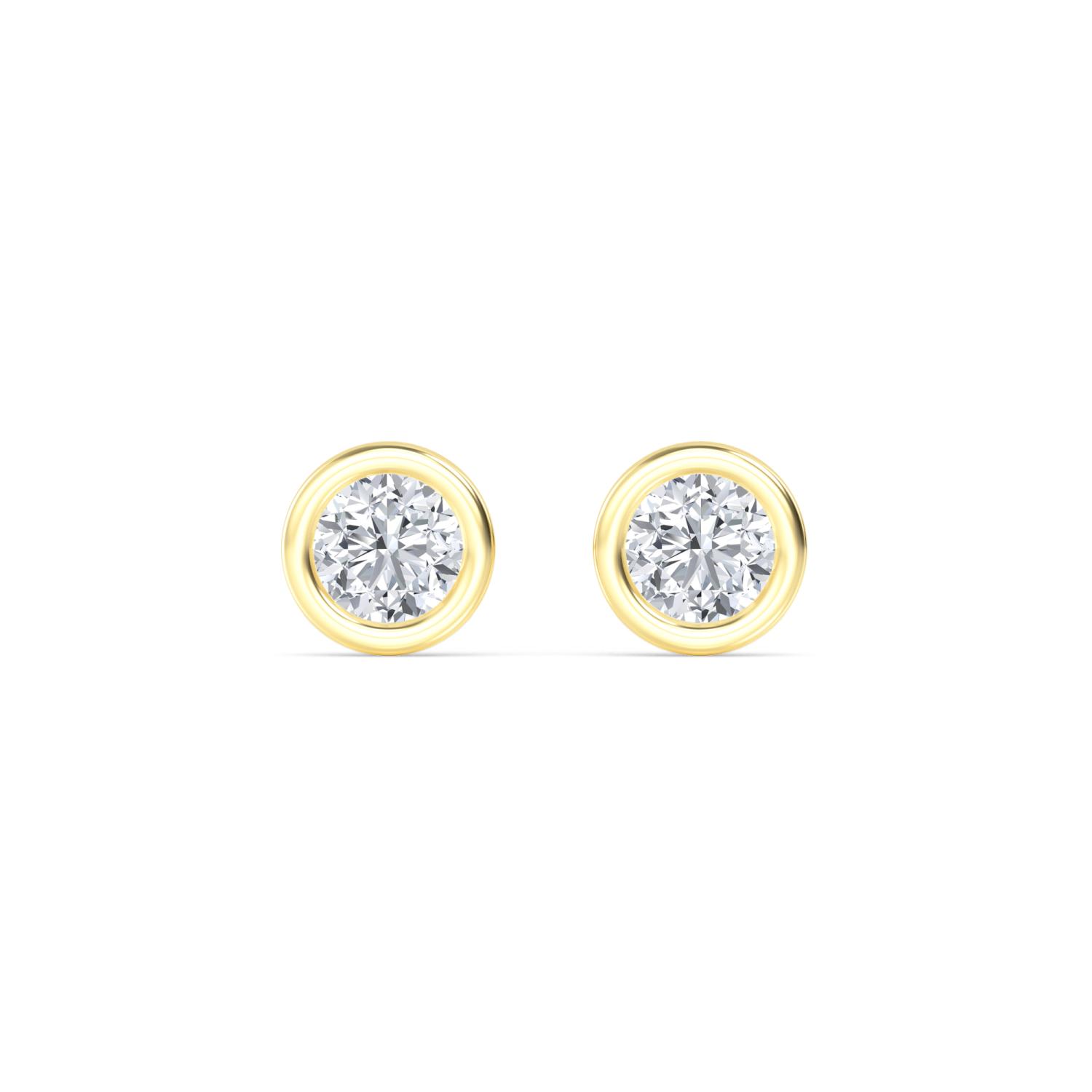 18K Yellow Gold Lab Grown Diamond EARRINGS 2.00 ctw E32903-2