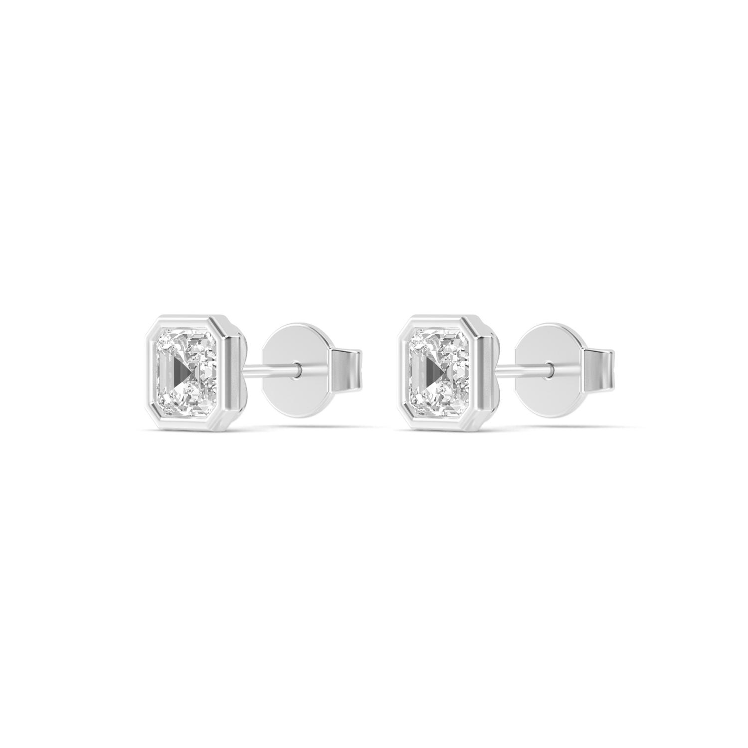 18K White Gold Lab Grown Diamond EARRINGS 1.06 ctw E32903ASS-1