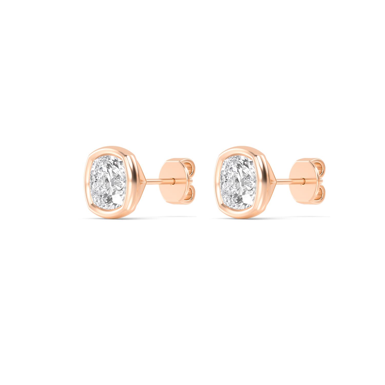 18K Rose Gold Lab Grown Diamond EARRINGS 0.81 ctw E32903CU-1