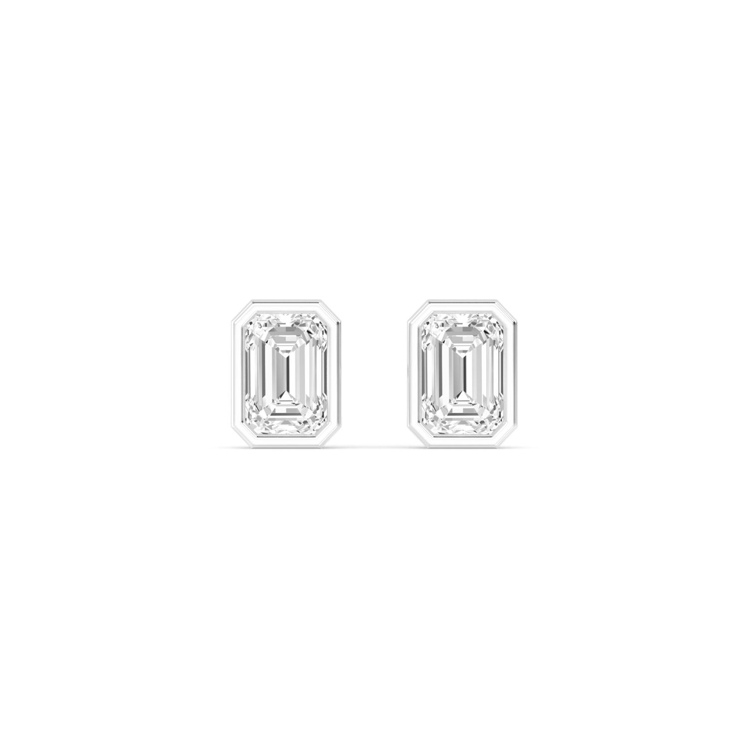 18K White Gold Lab Grown Diamond EARRINGS 1.42 ctw E32903EM-1.50CT
