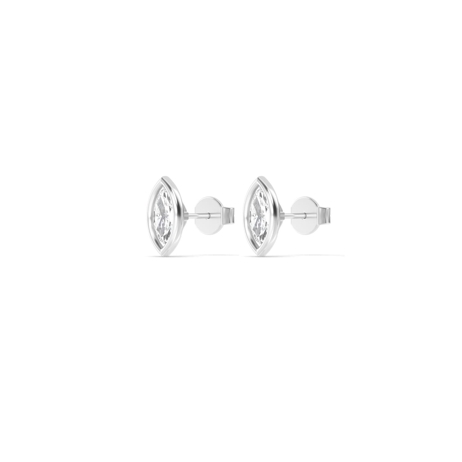18K White Gold Lab Grown Diamond EARRINGS 0.48 ctw E32903MQ-0.50CT