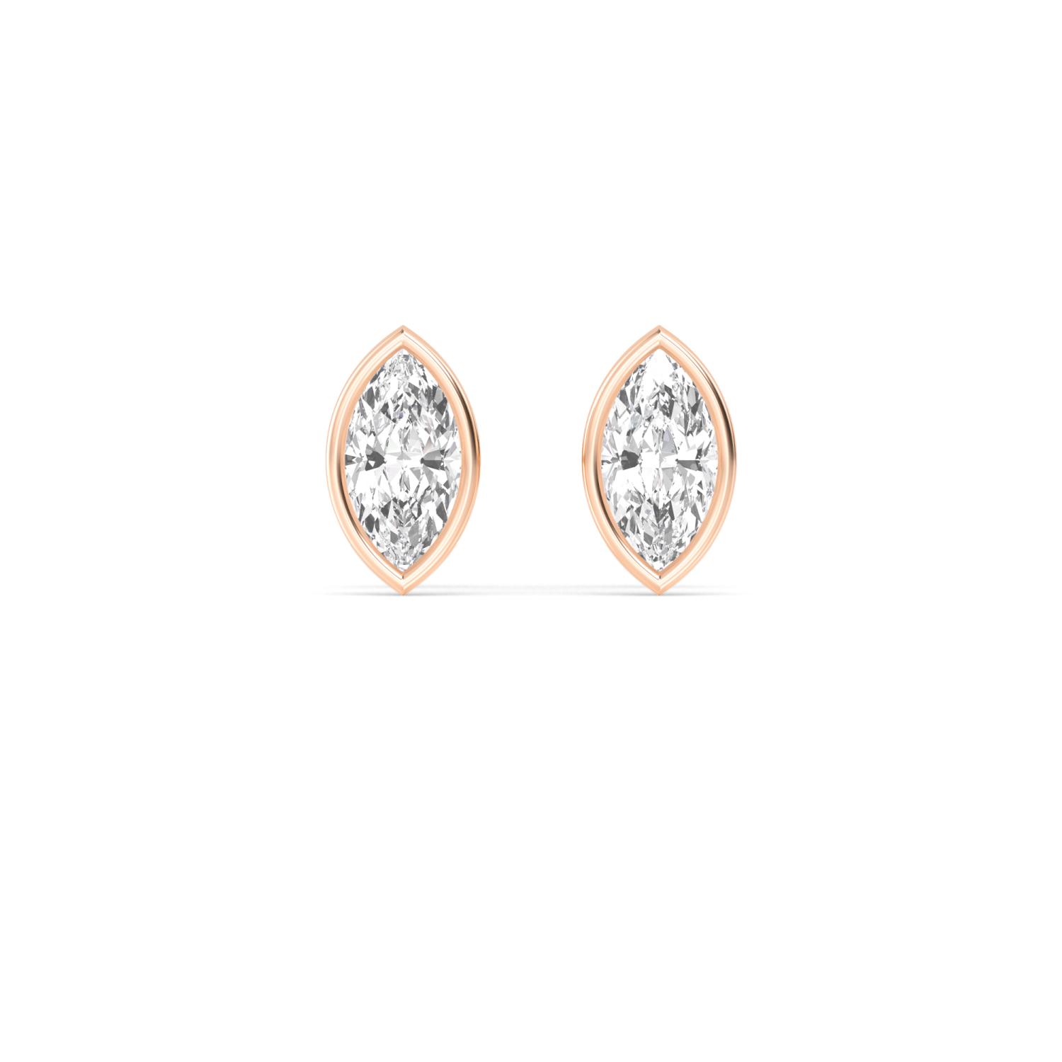 18K Rose Gold Lab Grown Diamond EARRINGS 2.00 ctw E32903MQ-2