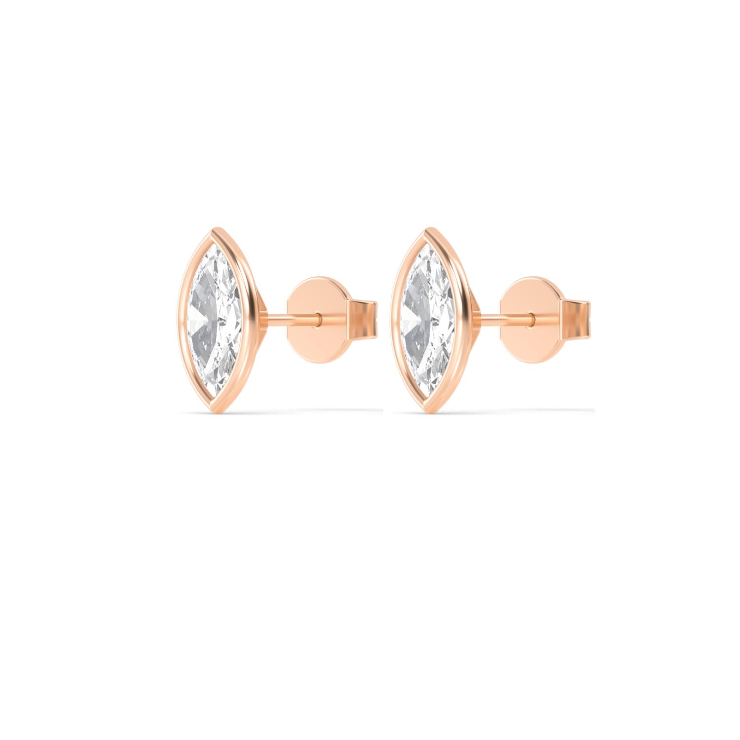 18K Rose Gold Lab Grown Diamond EARRINGS 2.00 ctw E32903MQ-2