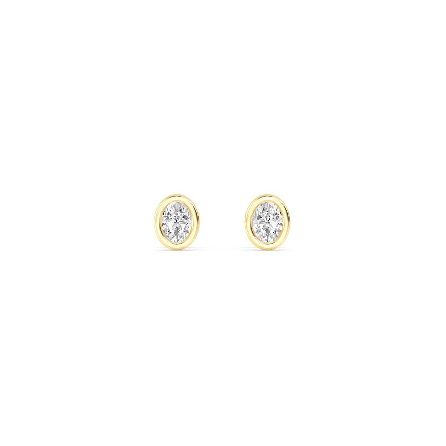 18K Yellow Gold Lab Grown Diamond EARRINGS 0.29 ctw E32903OV-0.25CT