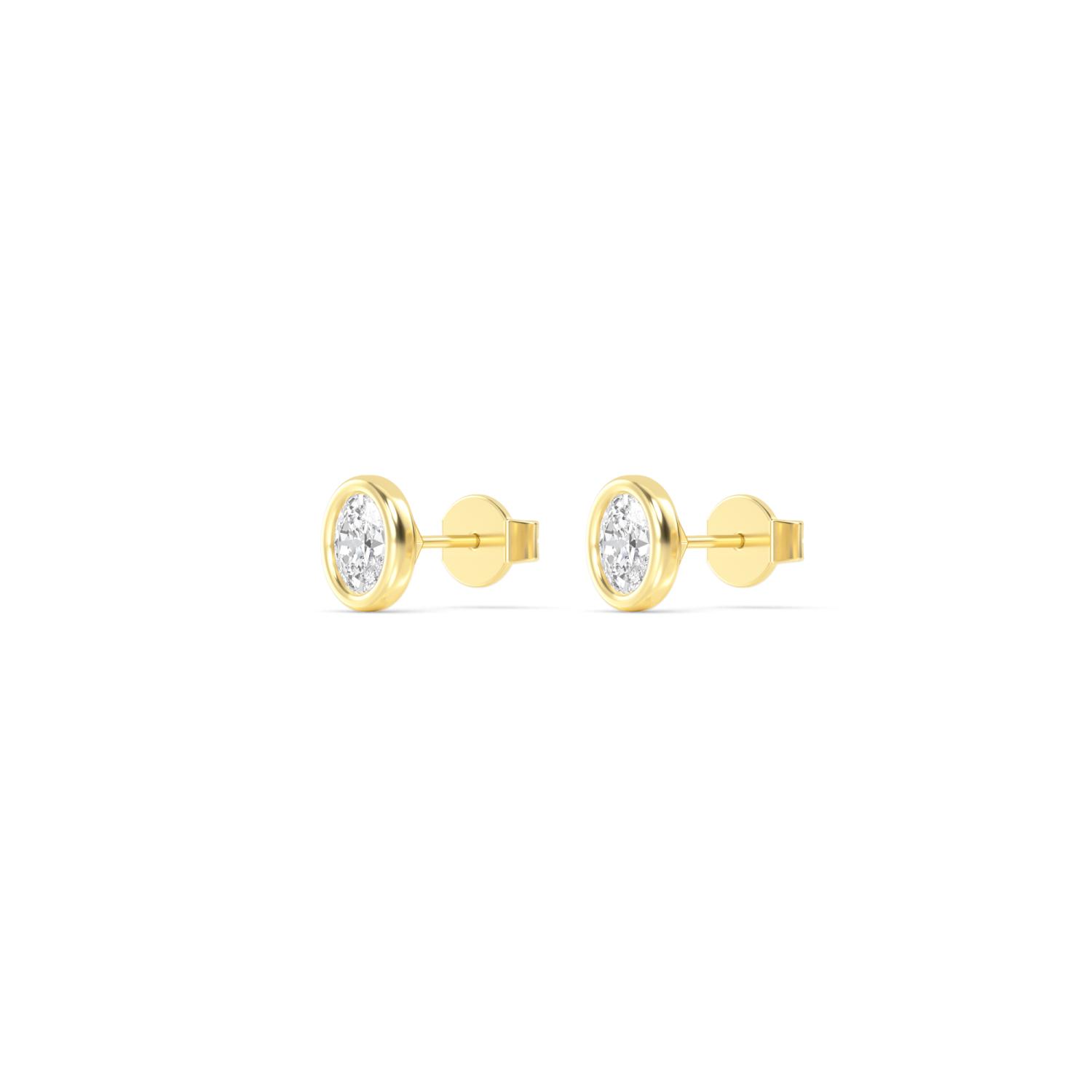 18K Yellow Gold Lab Grown Diamond EARRINGS 0.29 ctw E32903OV-0.25CT