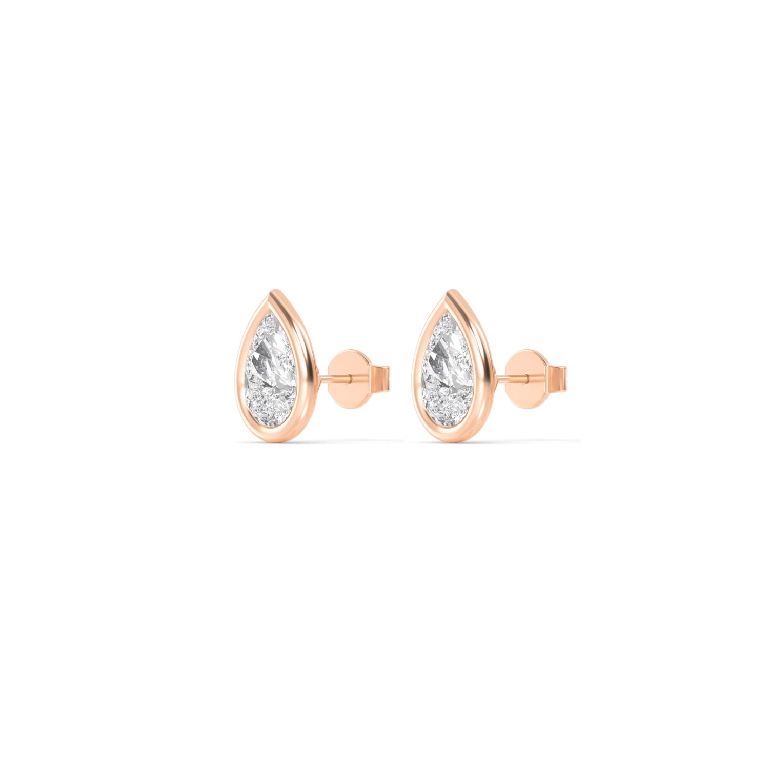18K Rose Gold Lab Grown Diamond EARRINGS 1.00 ctw E32903PE-1