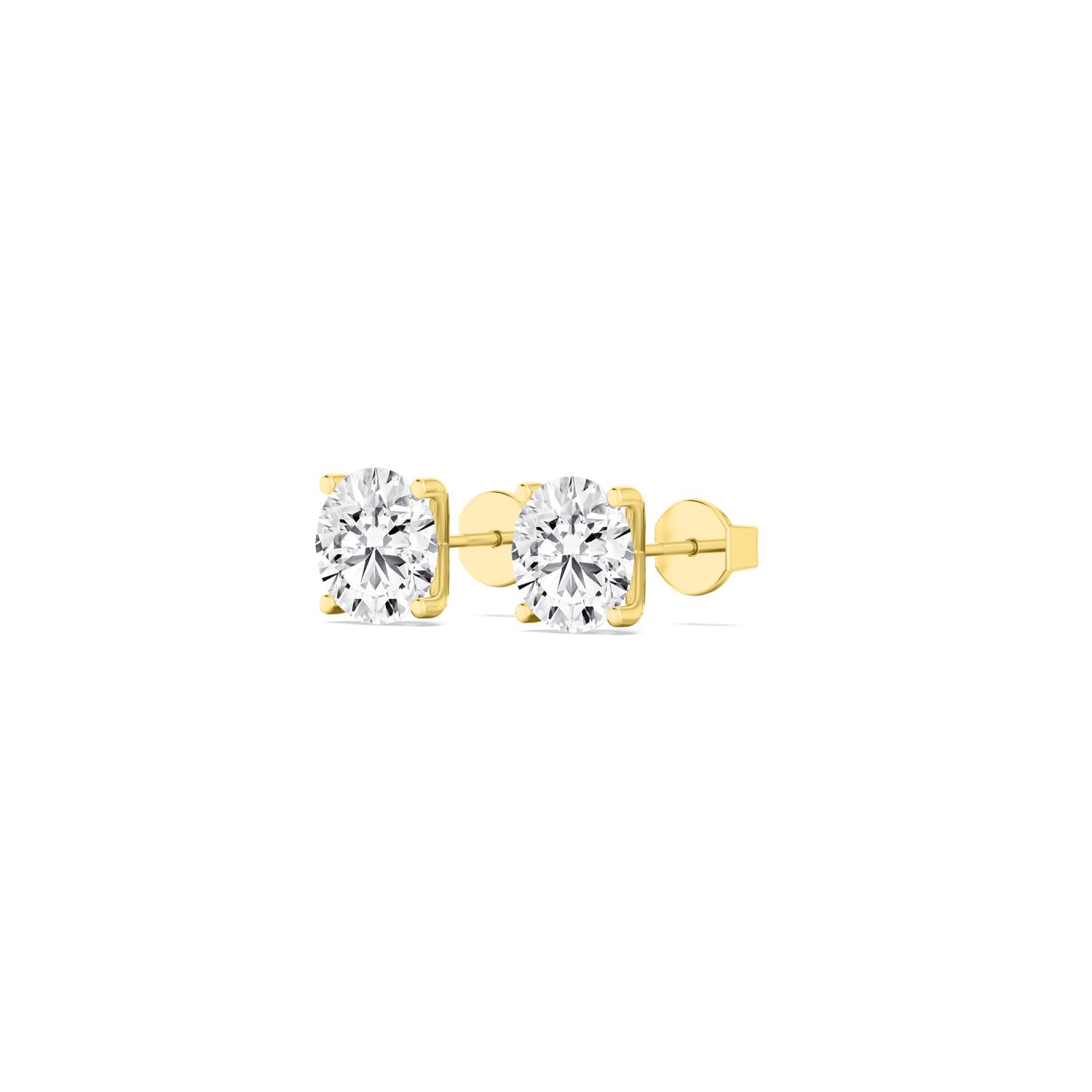 18K Yellow Gold Lab Grown Diamond EARRINGS 0.31 ctw E32932-0.30CT