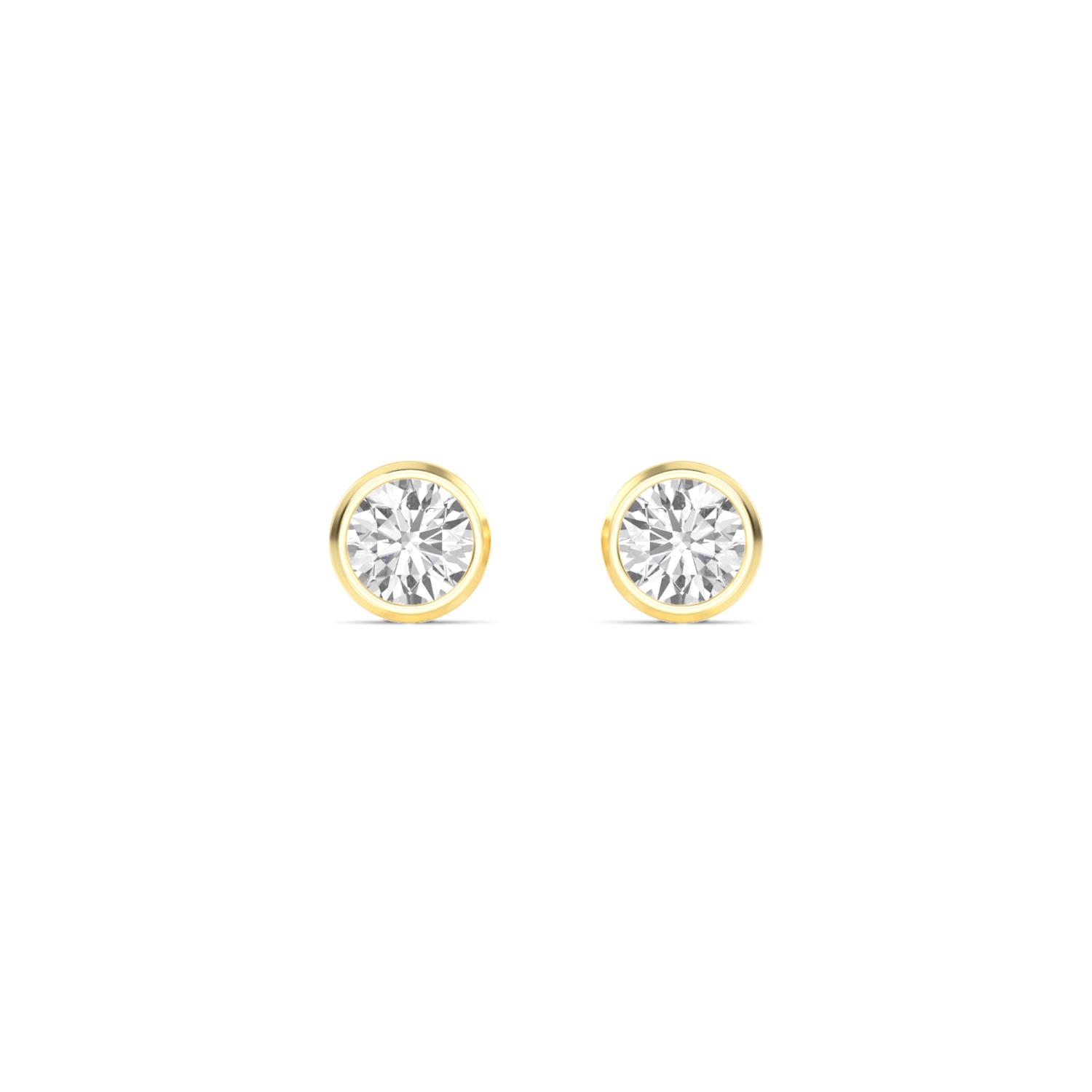 18K Yellow Gold Lab Grown Diamond EARRINGS 0.30 ctw E33247-0.33CT