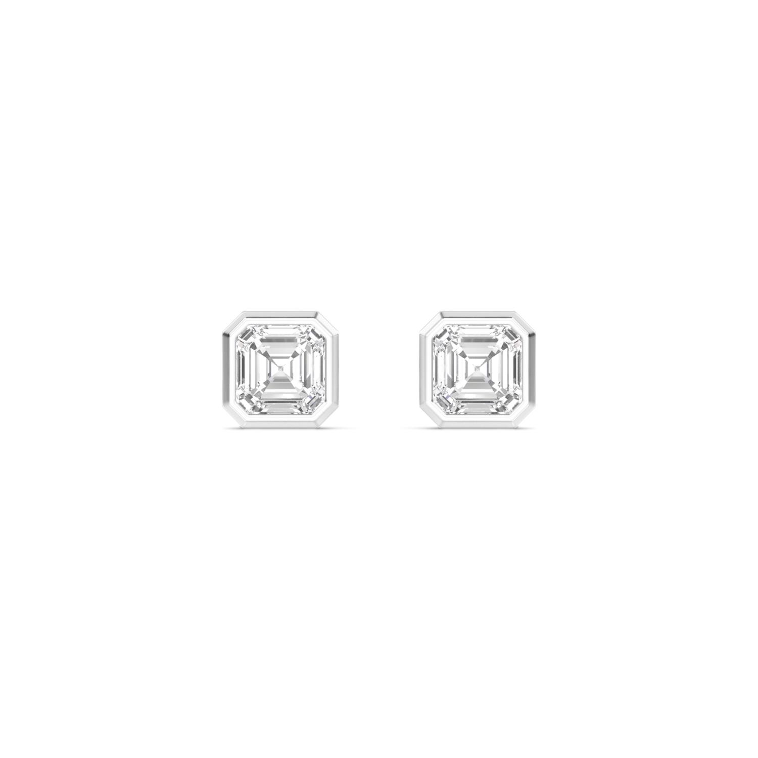 18K White Gold Lab Grown Diamond EARRINGS 0.63 ctw E33247ASS-0.50CT