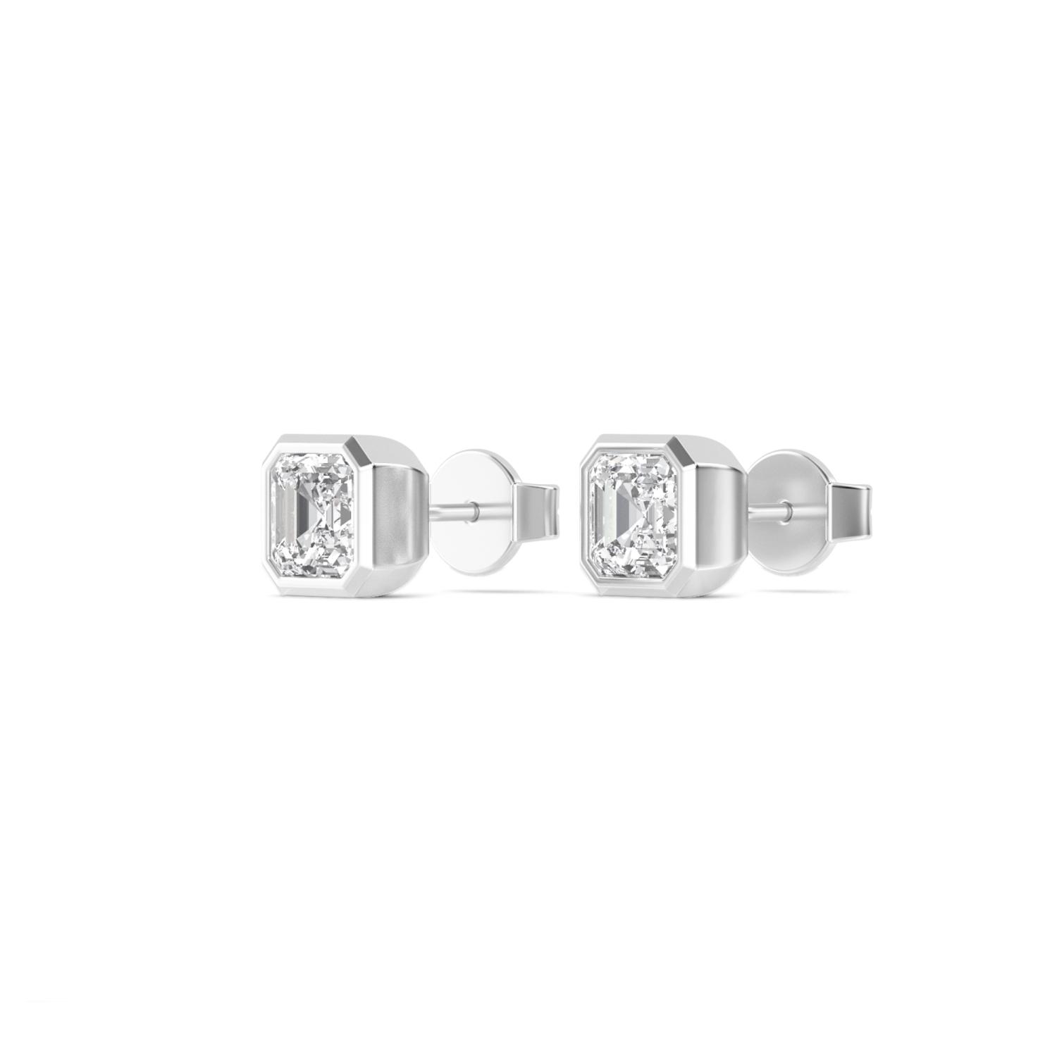 18K White Gold Lab Grown Diamond EARRINGS 0.63 ctw E33247ASS-0.50CT