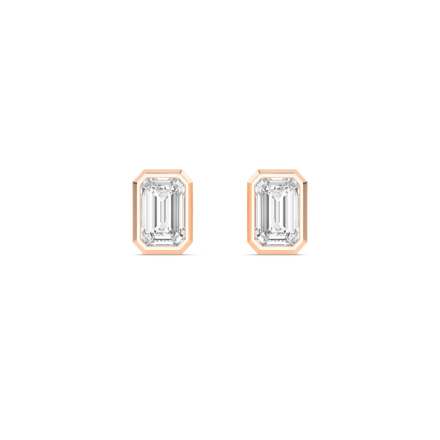 18K Rose Gold Lab Grown Diamond EARRINGS 0.55 ctw E33247EM-0.50CT