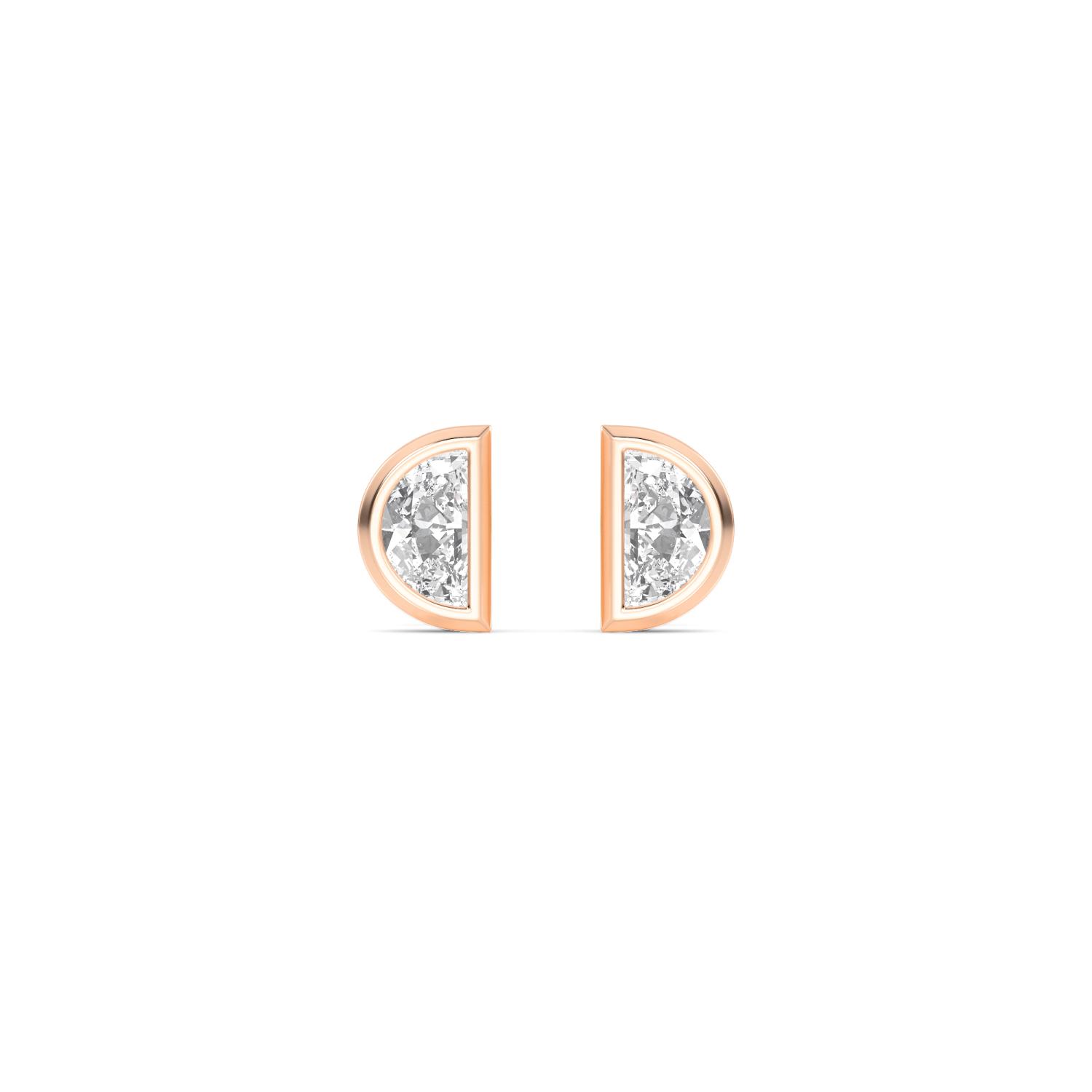18K Rose Gold Lab Grown Diamond EARRINGS 0.34 ctw E33247HM-0.33CT