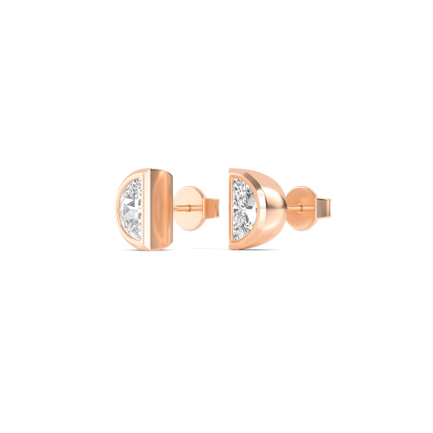 18K Rose Gold Lab Grown Diamond EARRINGS 0.34 ctw E33247HM-0.33CT