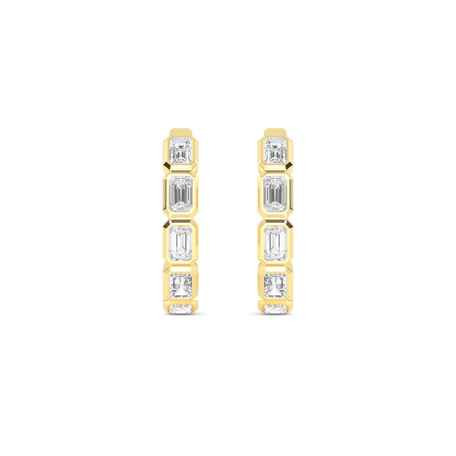 18K Yellow Gold Lab Grown Diamond EARRINGS 1.18 ctw E33270EM-1