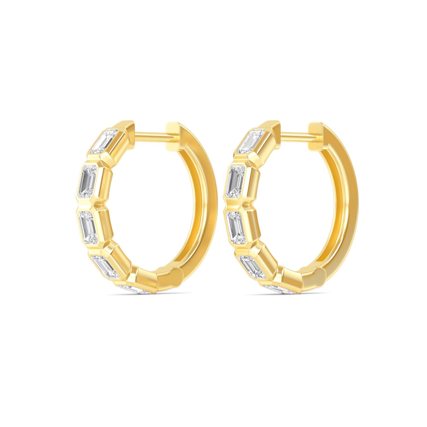 18K Yellow Gold Lab Grown Diamond EARRINGS 1.18 ctw E33270EM-1