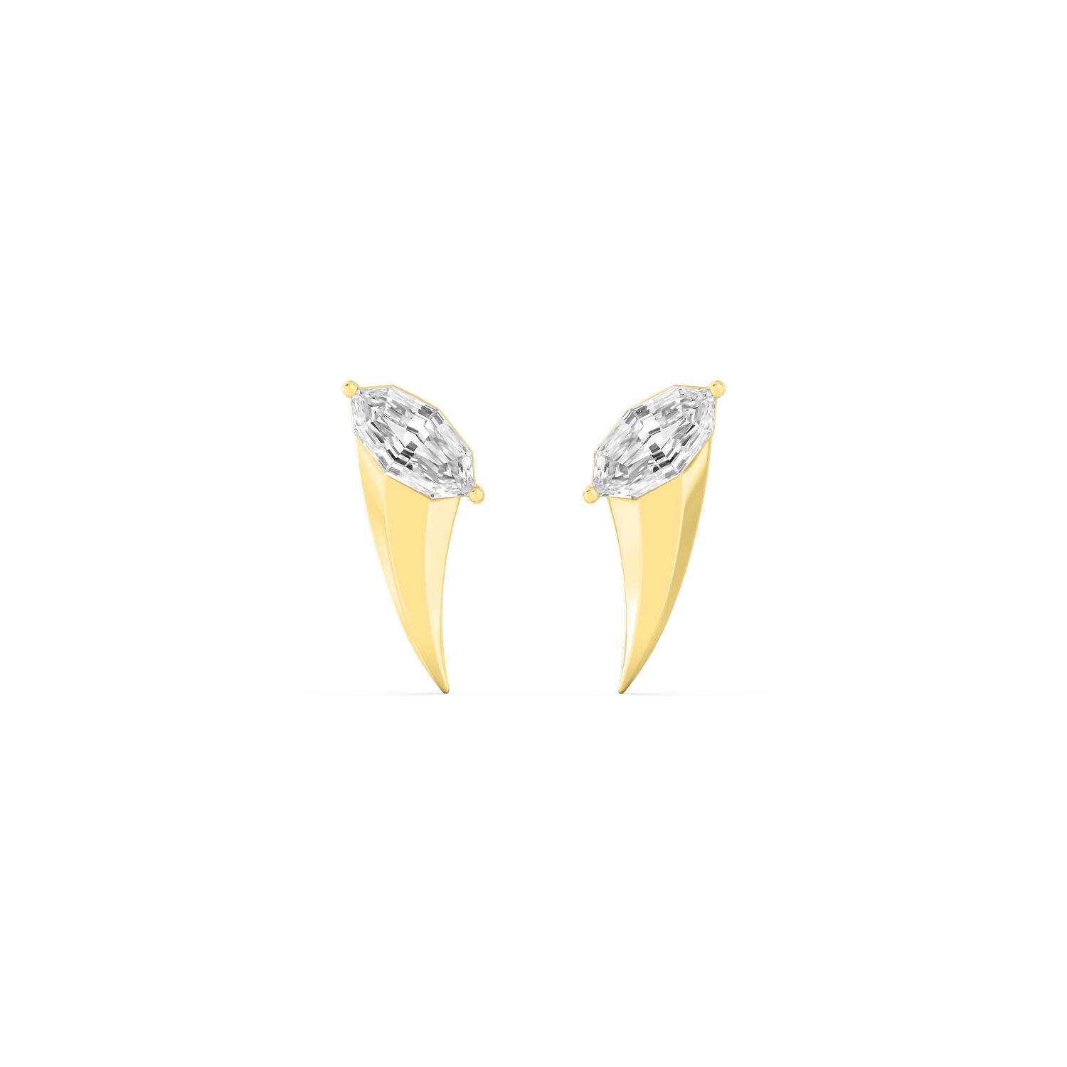 18K Yellow Gold Lab Grown Diamond EARRINGS 1.33 ctw E33557MQ-1