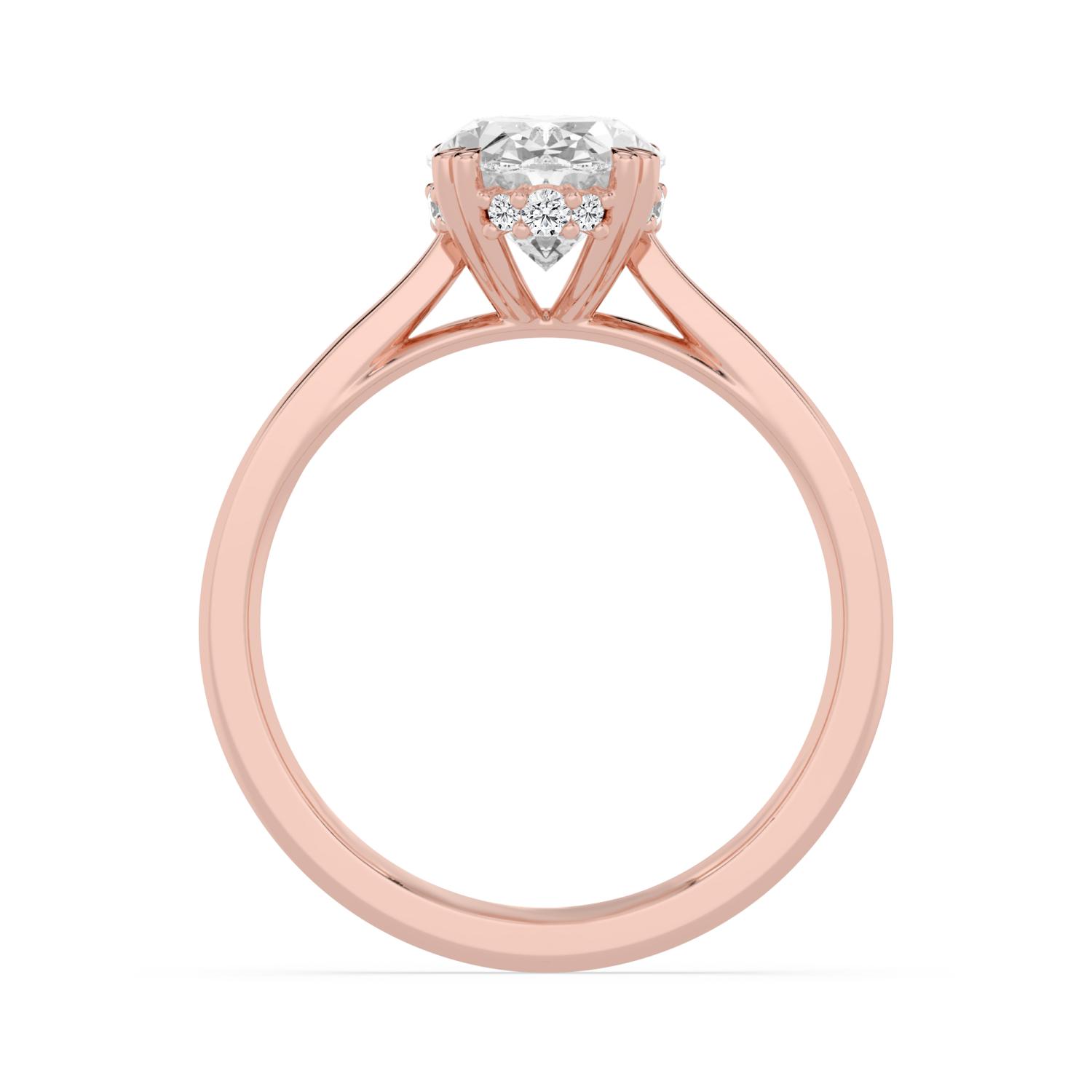 18K Rose Gold Lab Grown Diamond ENGAGEMENT RINGS 2.10 ctw ER00001OVHH-2