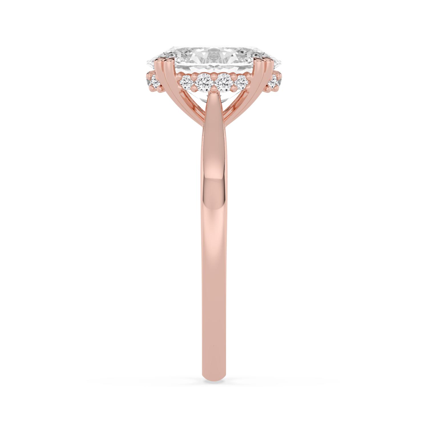 18K Rose Gold Lab Grown Diamond ENGAGEMENT RINGS 2.10 ctw ER00001OVHH-2