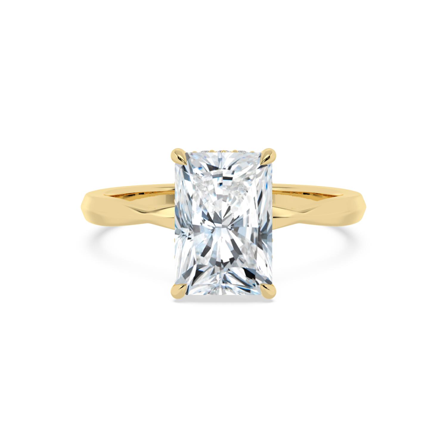 18K Yellow Gold Lab Grown Diamond ENGAGEMENT RINGS 3.15 ctw ER00002RDTHH-3