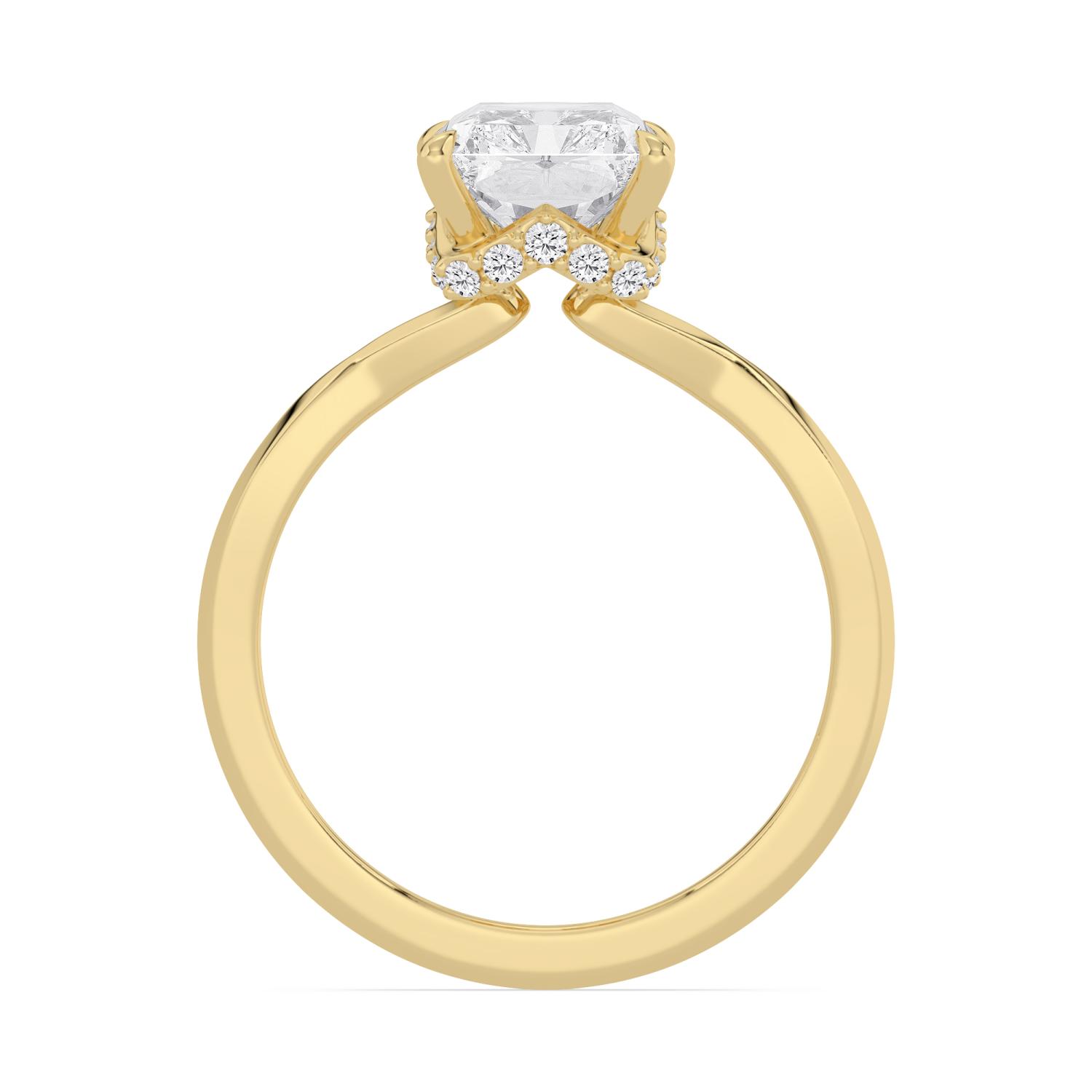 18K Yellow Gold Lab Grown Diamond ENGAGEMENT RINGS 3.15 ctw ER00002RDTHH-3