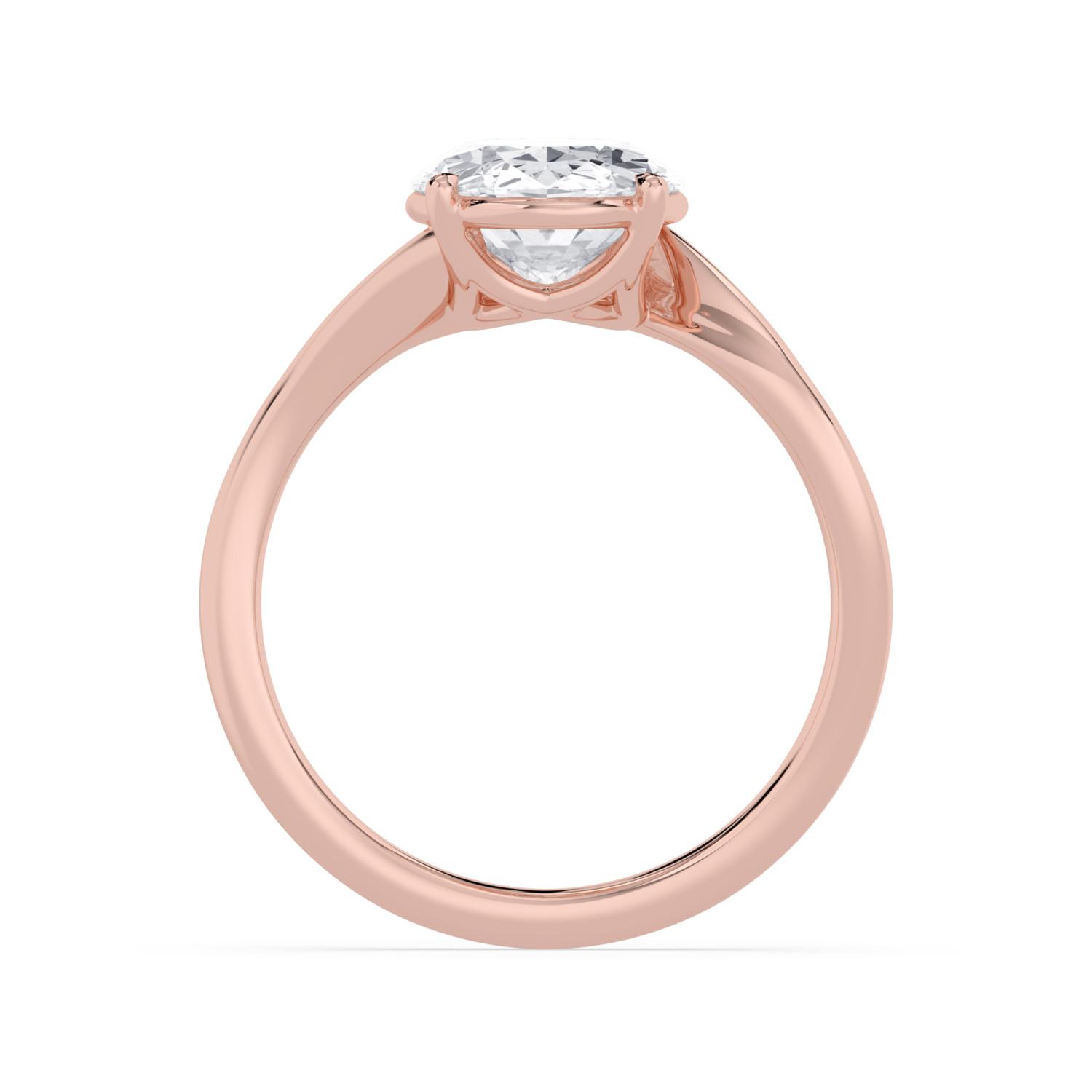 18K Rose Gold Lab Grown Diamond ENGAGEMENT RINGS 3.00 ctw ER00007OV-3